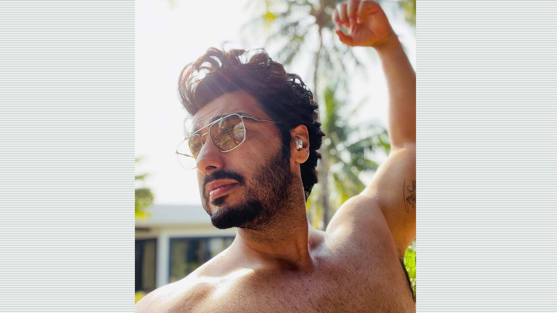 Arjun Kapoor, aviator sunglasses, tropical backdrop, Full HD Desktop Wallpaper
