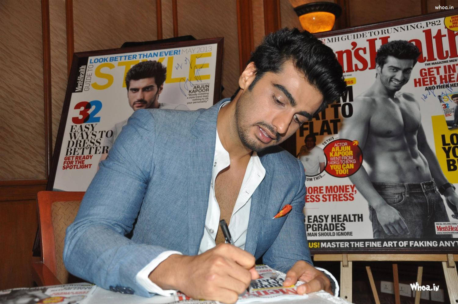 Arjun Kapoor, blue blazer, men's fashion magazines, HD Desktop Wallpaper