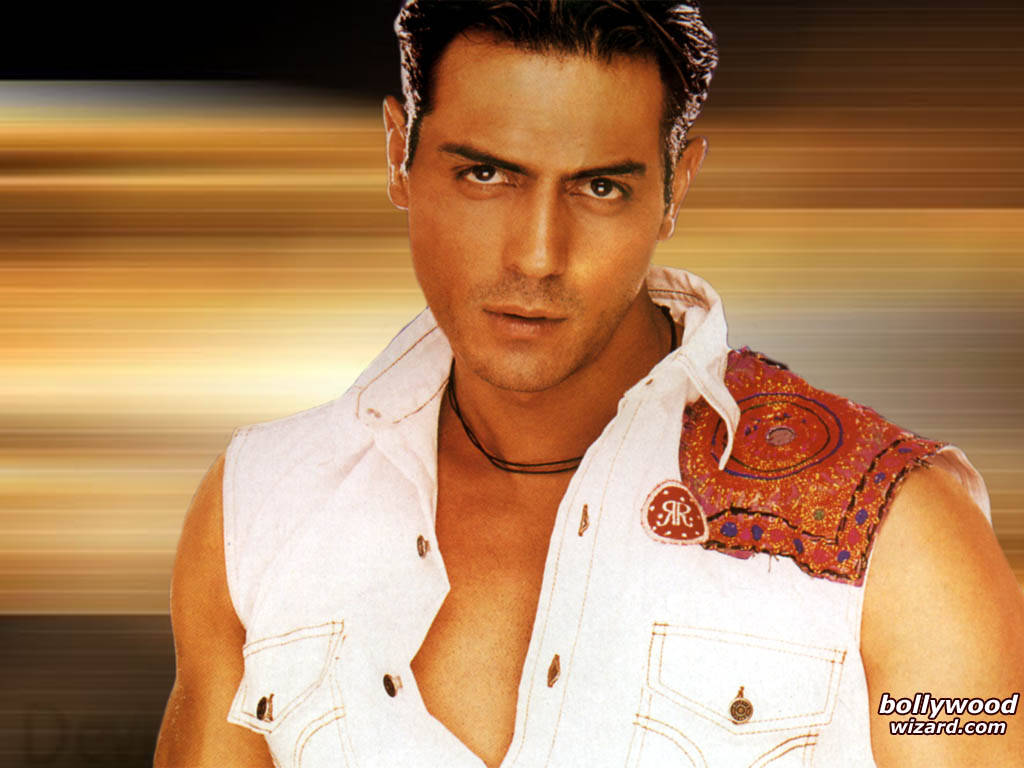 Arjun Rampal, white sleeveless shirt, colorful embroidered patch, SD Desktop Wallpaper