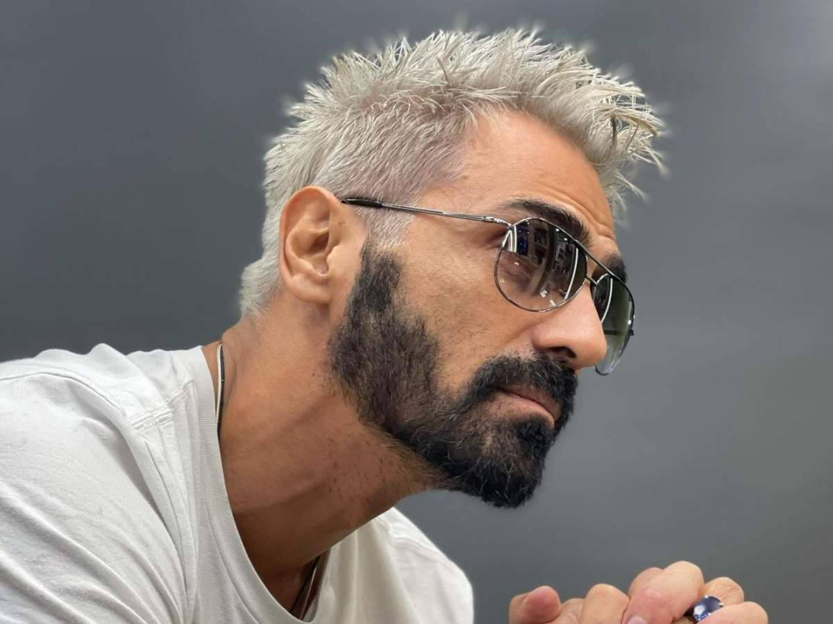 Arjun Rampal, silver spiked hair, dark beard, SD Desktop Wallpaper