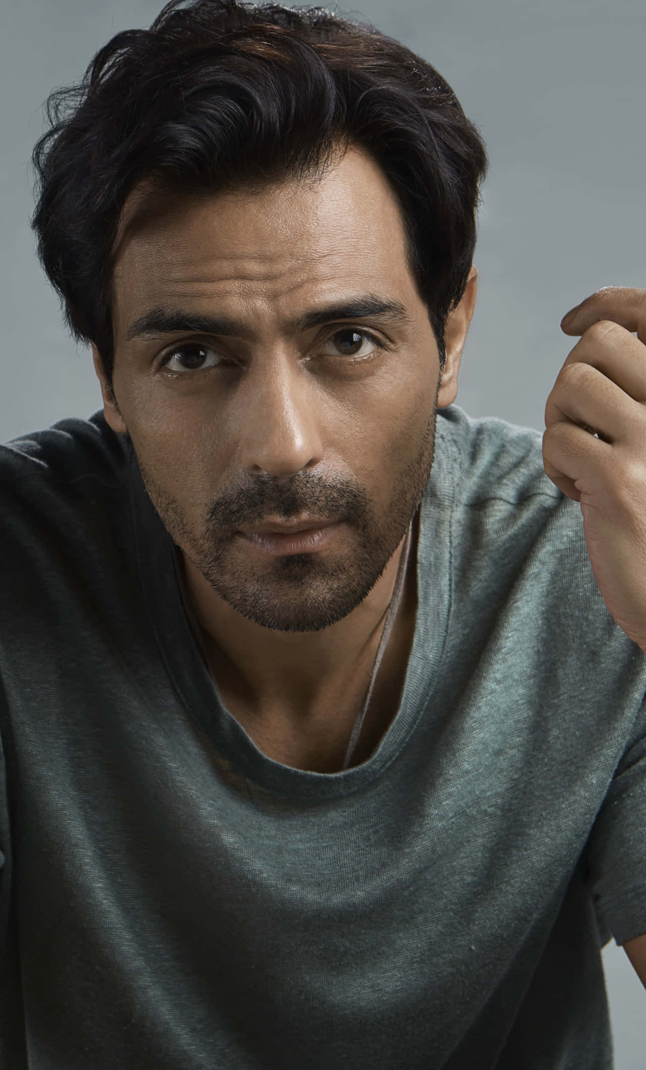 Arjun Rampal, dark hair, beard, Full HD Phone Wallpaper