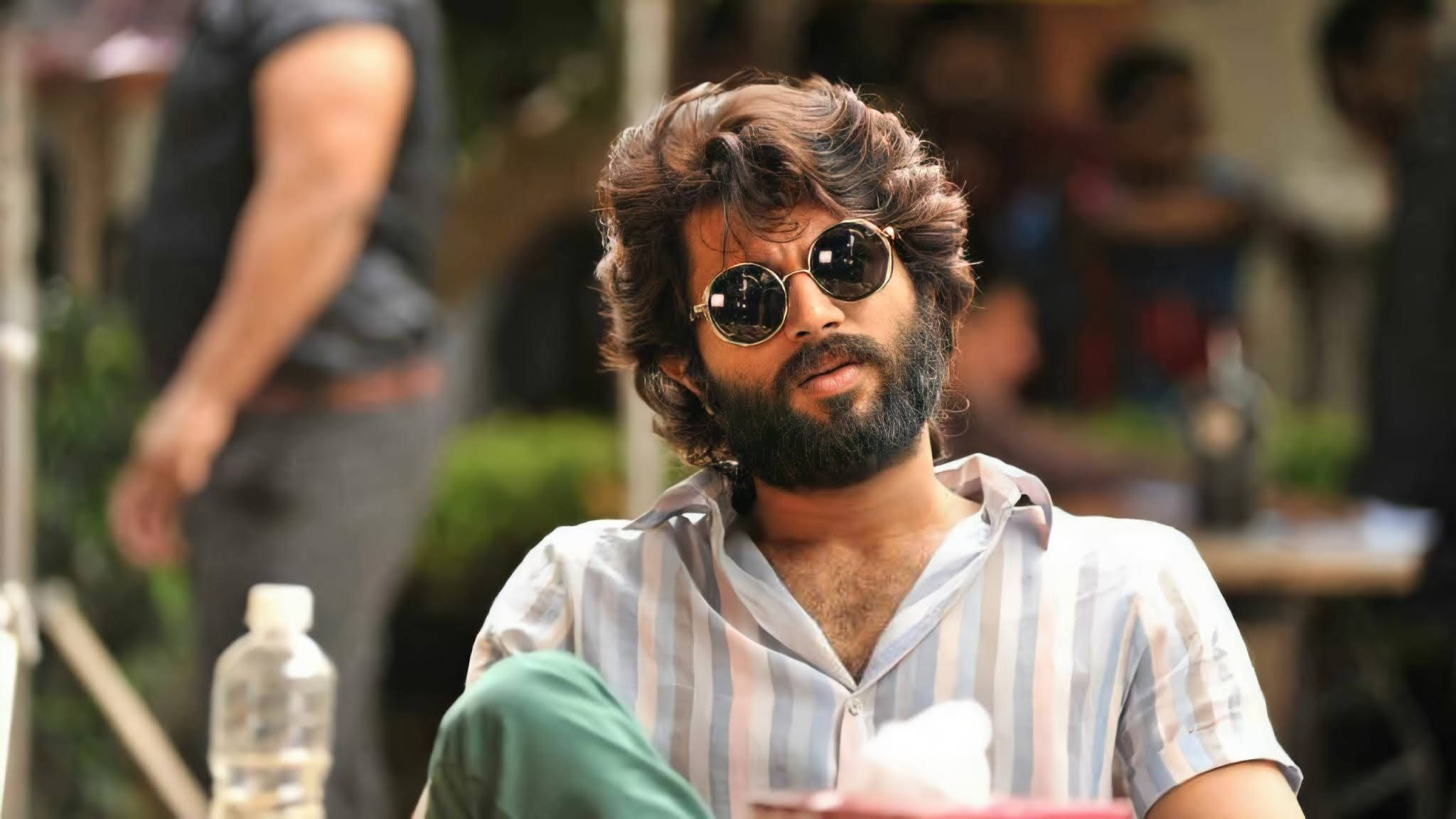 Arjun Reddy, striped polo, beard, Full HD Desktop Wallpaper