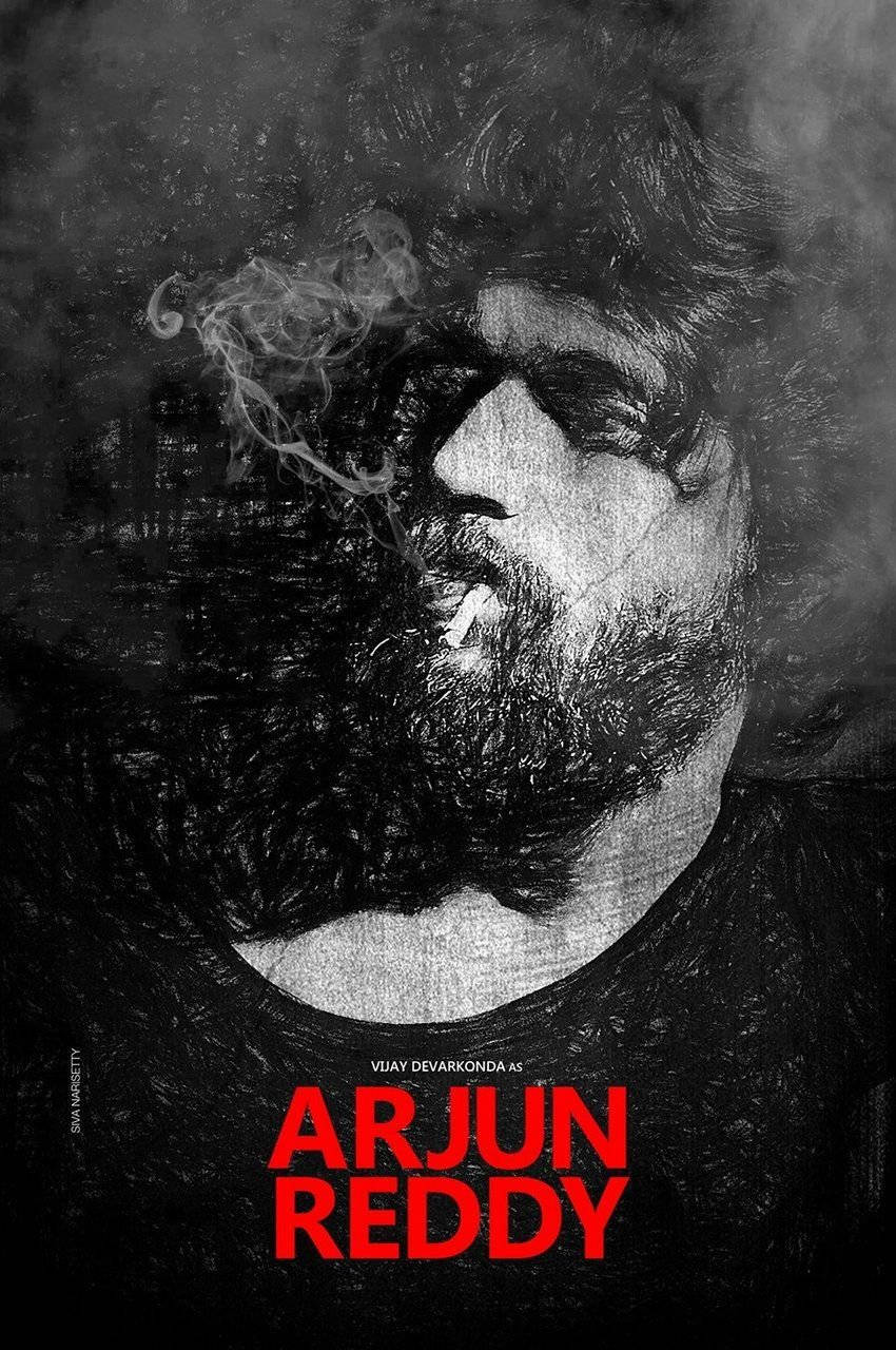 Arjun Reddy, black, bearded man, HD Phone Wallpaper
