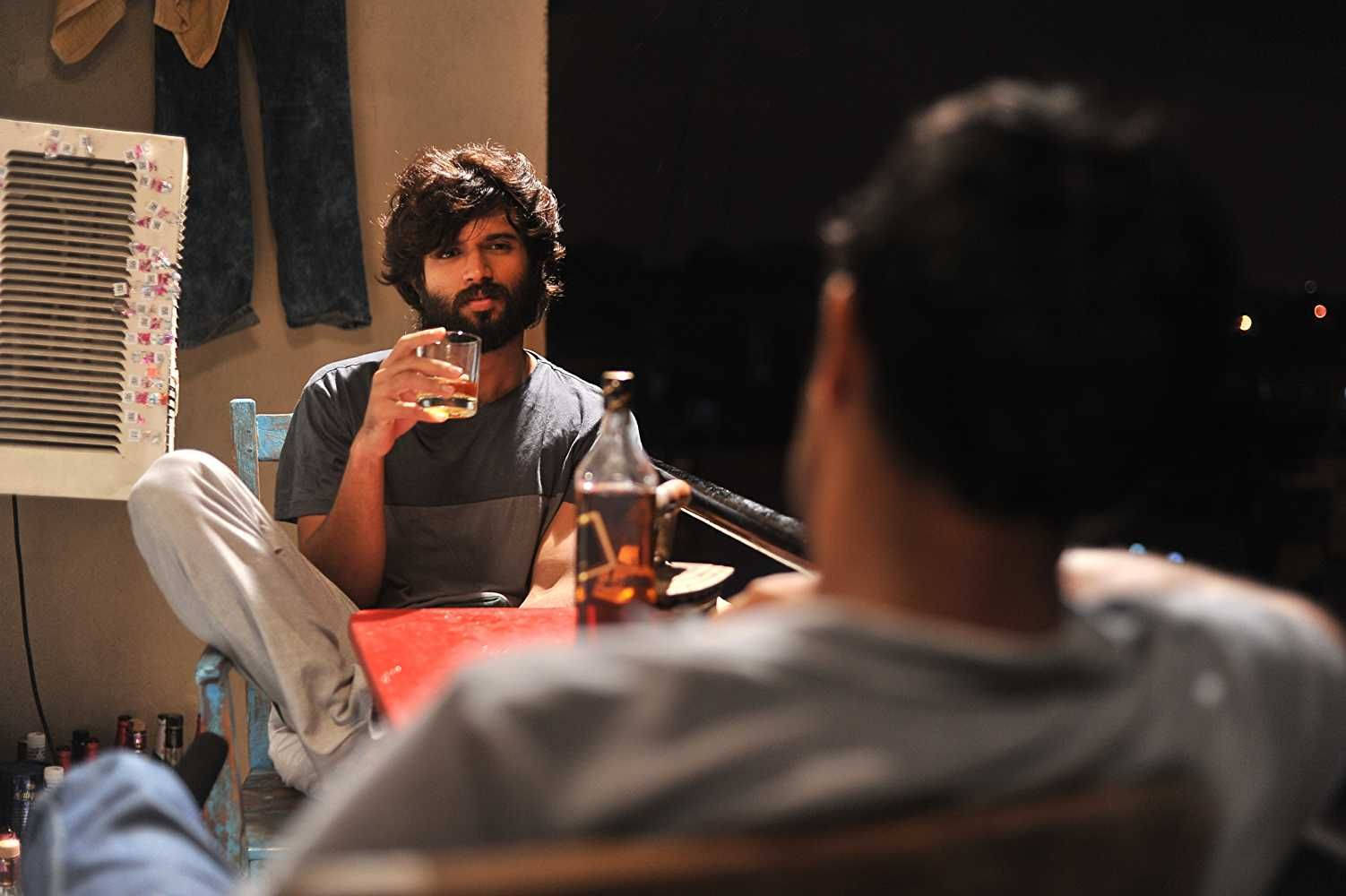 Arjun Reddy, whiskey, dimly lit room, HD Desktop Wallpaper