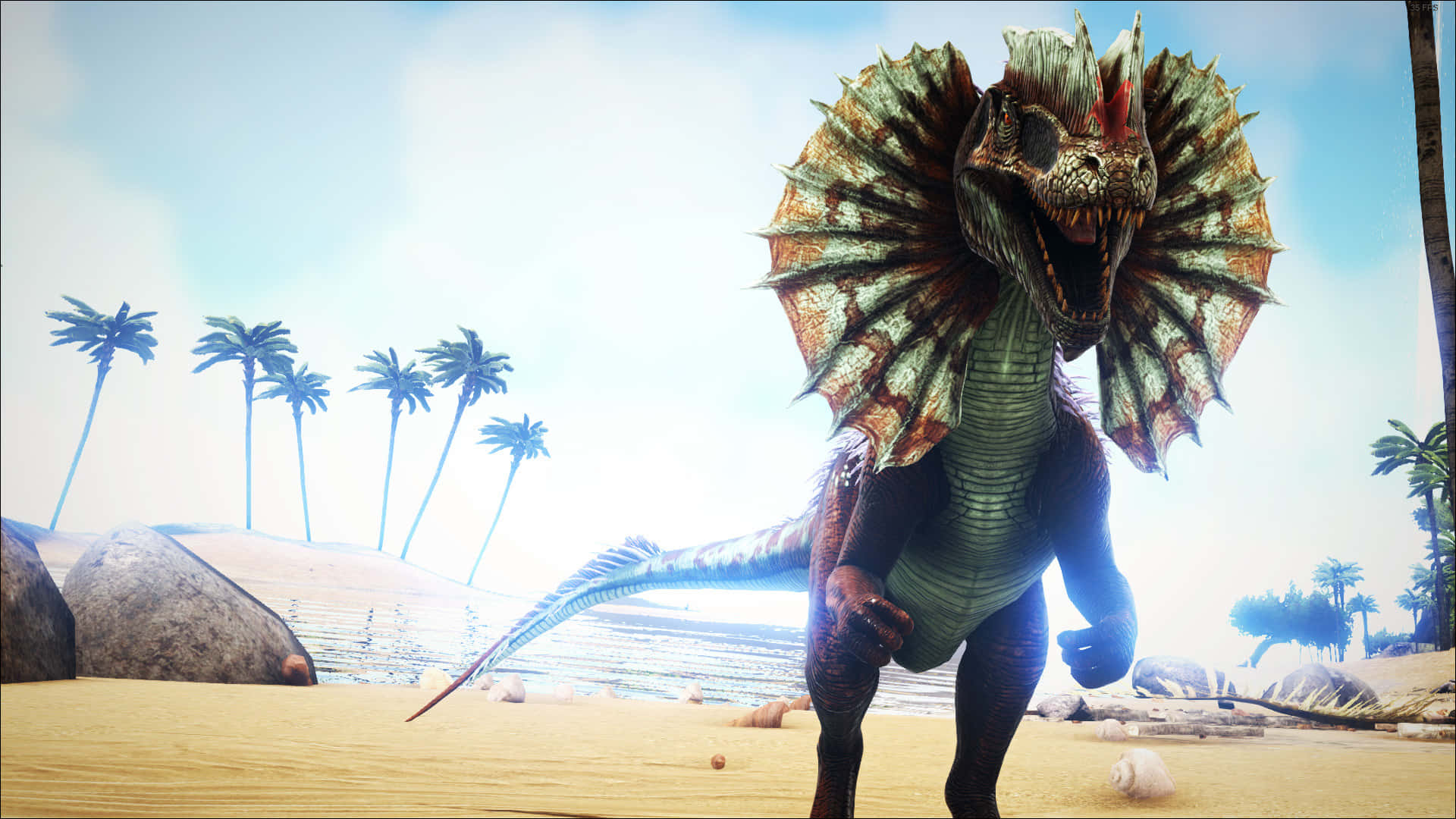 Ark Survival 4K, dinosaur, spiked frills, Full HD Desktop Wallpaper
