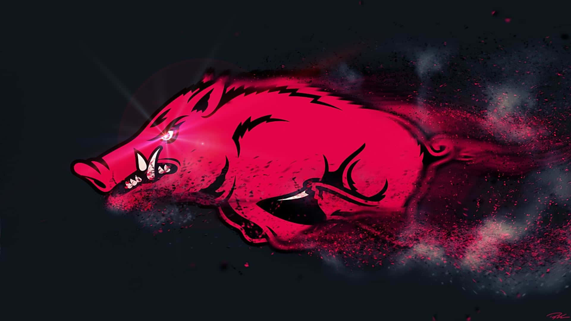 Arkansas Razorbacks, crimson, wild boar, Full HD Desktop Wallpaper