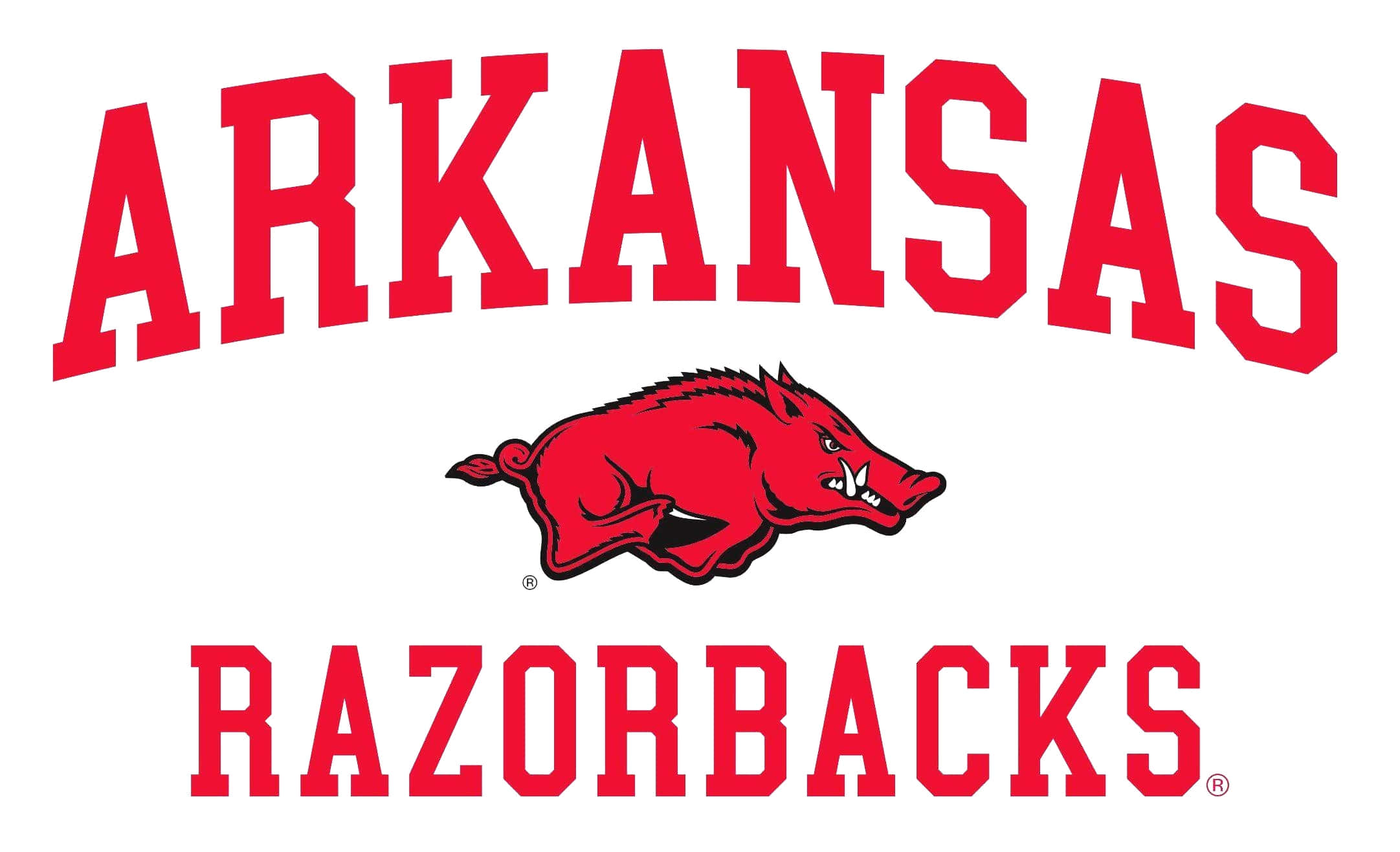 Arkansas Razorbacks, red, charging boar, Full HD Desktop Wallpaper
