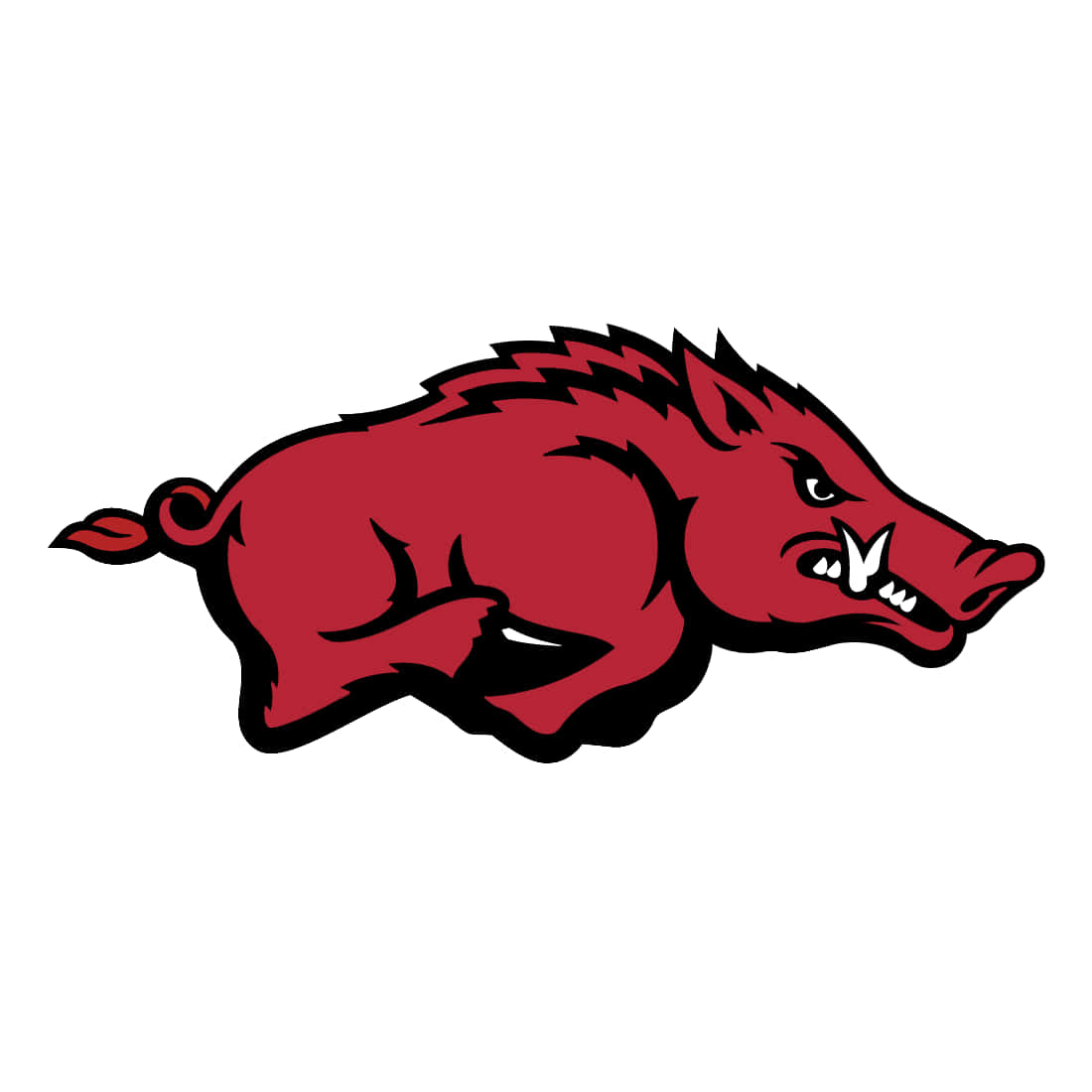 Arkansas Razorbacks, red, black outline, SD Desktop Wallpaper