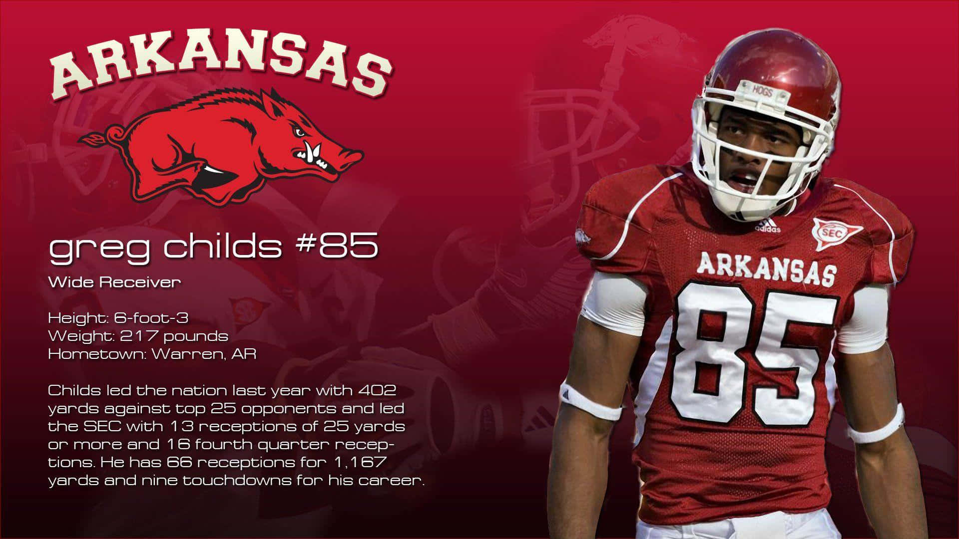 Arkansas Razorbacks, red Arkansas Razorbacks uniform, team logo, Full HD Desktop Wallpaper