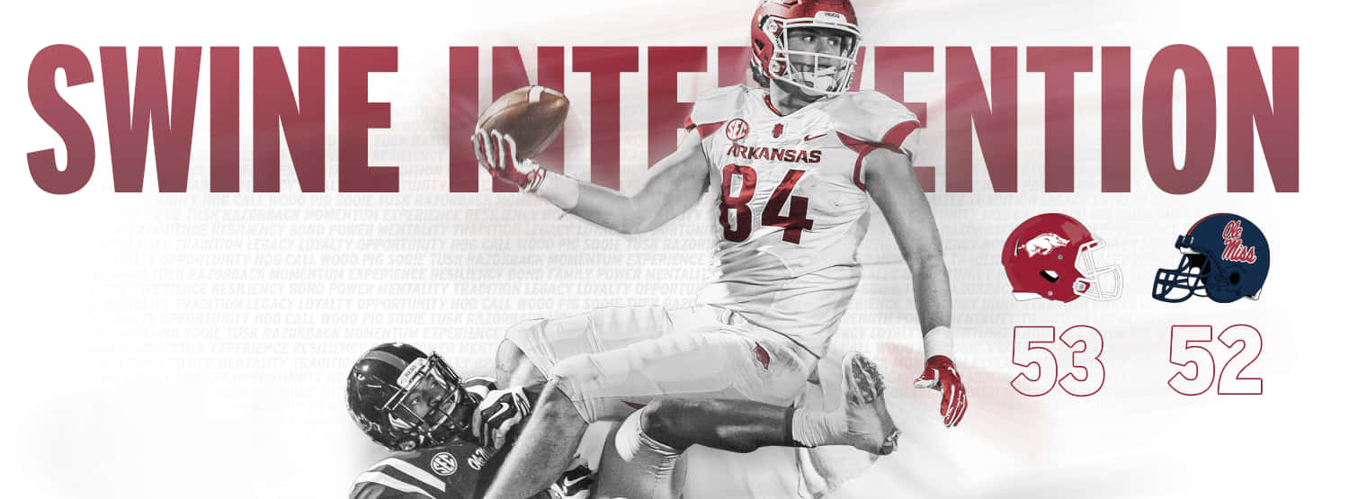 Arkansas Razorbacks, football player, Arkansas uniform, HD Desktop Wallpaper