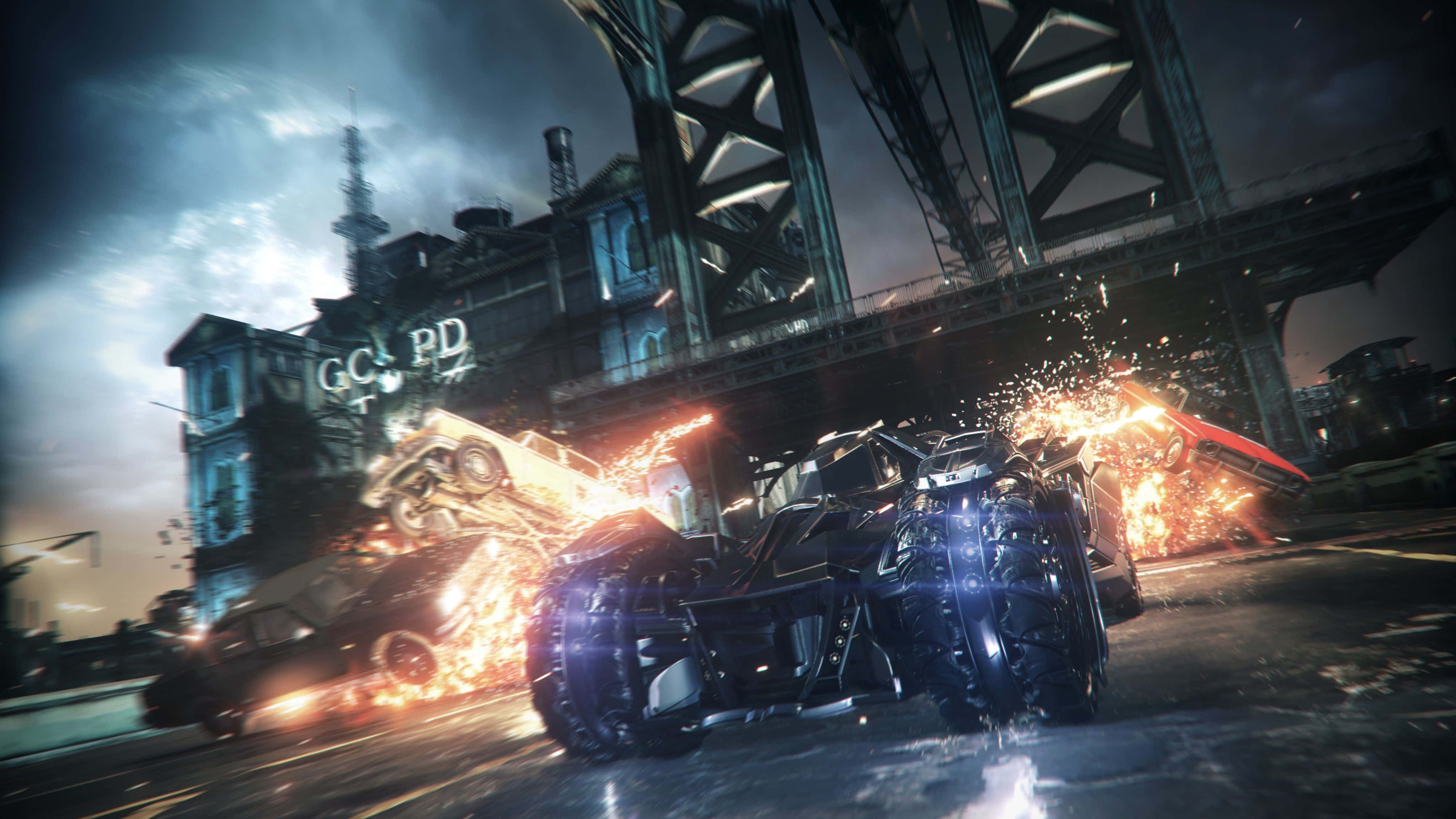 Arkham Knight, 4K, black armored vehicle, 4K Desktop Wallpaper