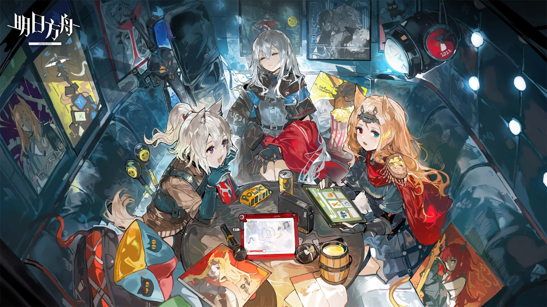 Arknights 4K, anime girls, tactical gear, Full HD Desktop Wallpaper
