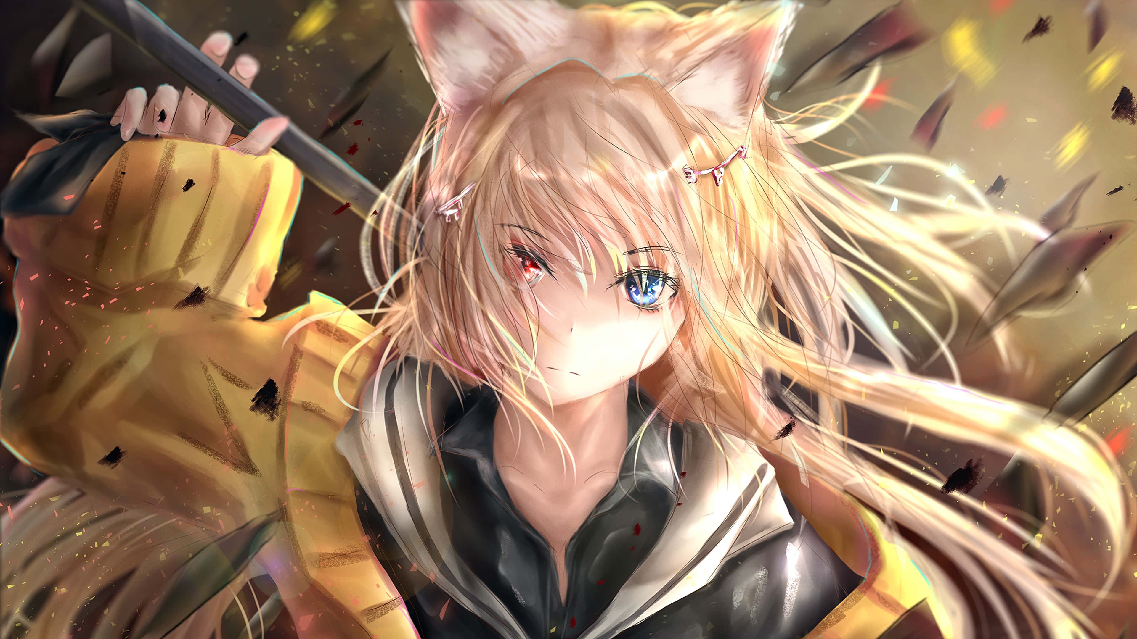 Arknights 4K, anime girl, long hair, 4K Desktop Wallpaper