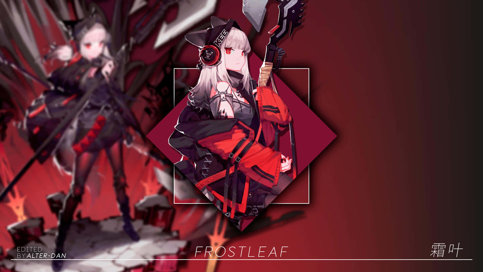 Arknights 4K, anime girl, white hair, Full HD Desktop Wallpaper