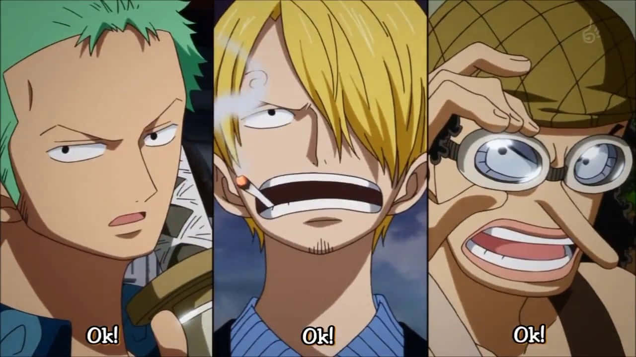 Arlong Park, anime characters, shouting Ok, HD Desktop Wallpaper