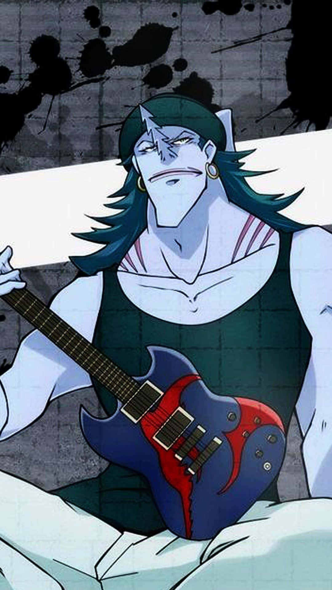 Arlong Park, blue-skinned anime character, green hair, Full HD Phone Wallpaper