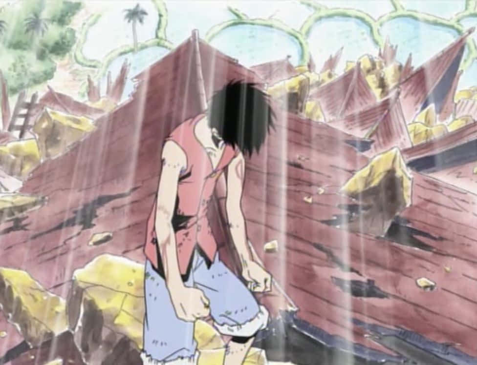 Arlong Park, red vest, blue shorts, SD Desktop Wallpaper