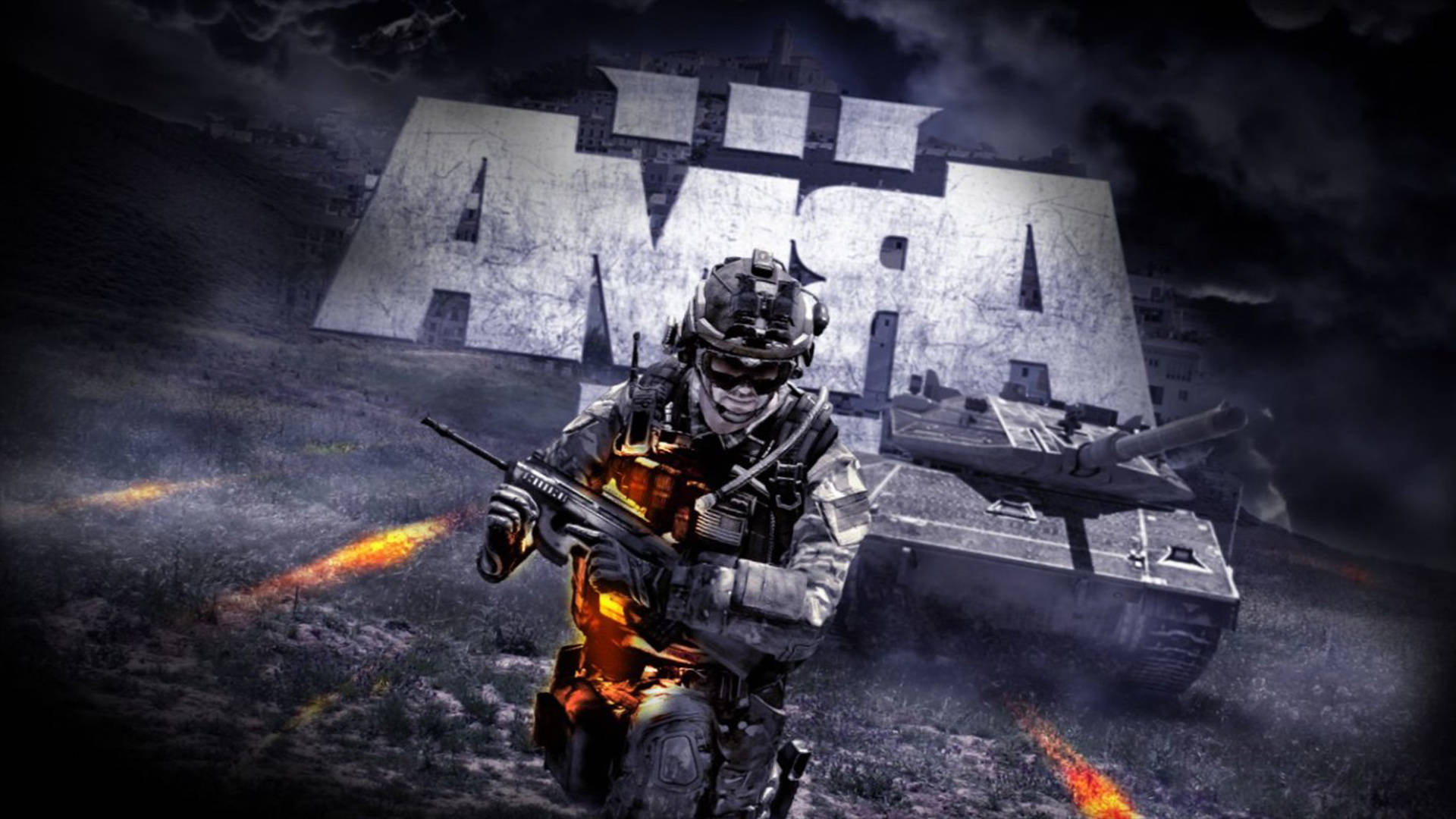 Arma 3, soldier, tank, Full HD Desktop Wallpaper