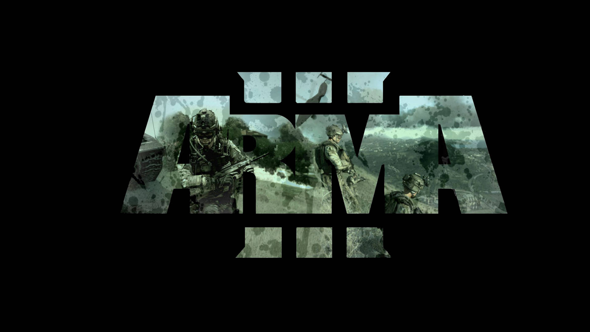 Arma 3, tactical gear, letters of the word ARMA, Full HD Desktop Wallpaper