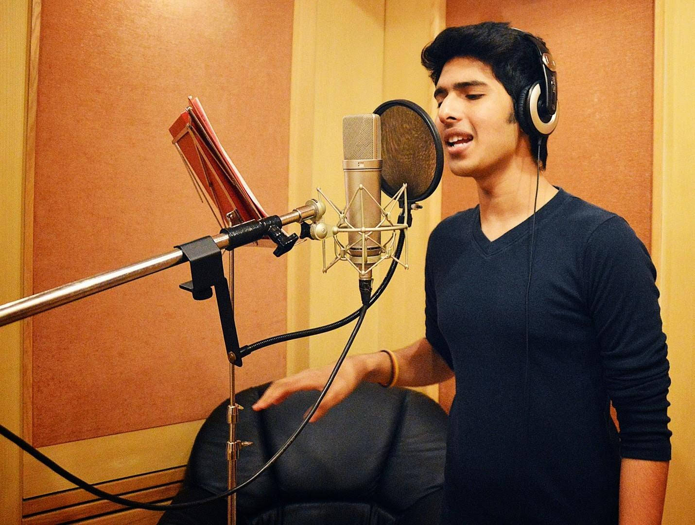 Armaan Malik, recording studio, studio microphone, HD Desktop Wallpaper