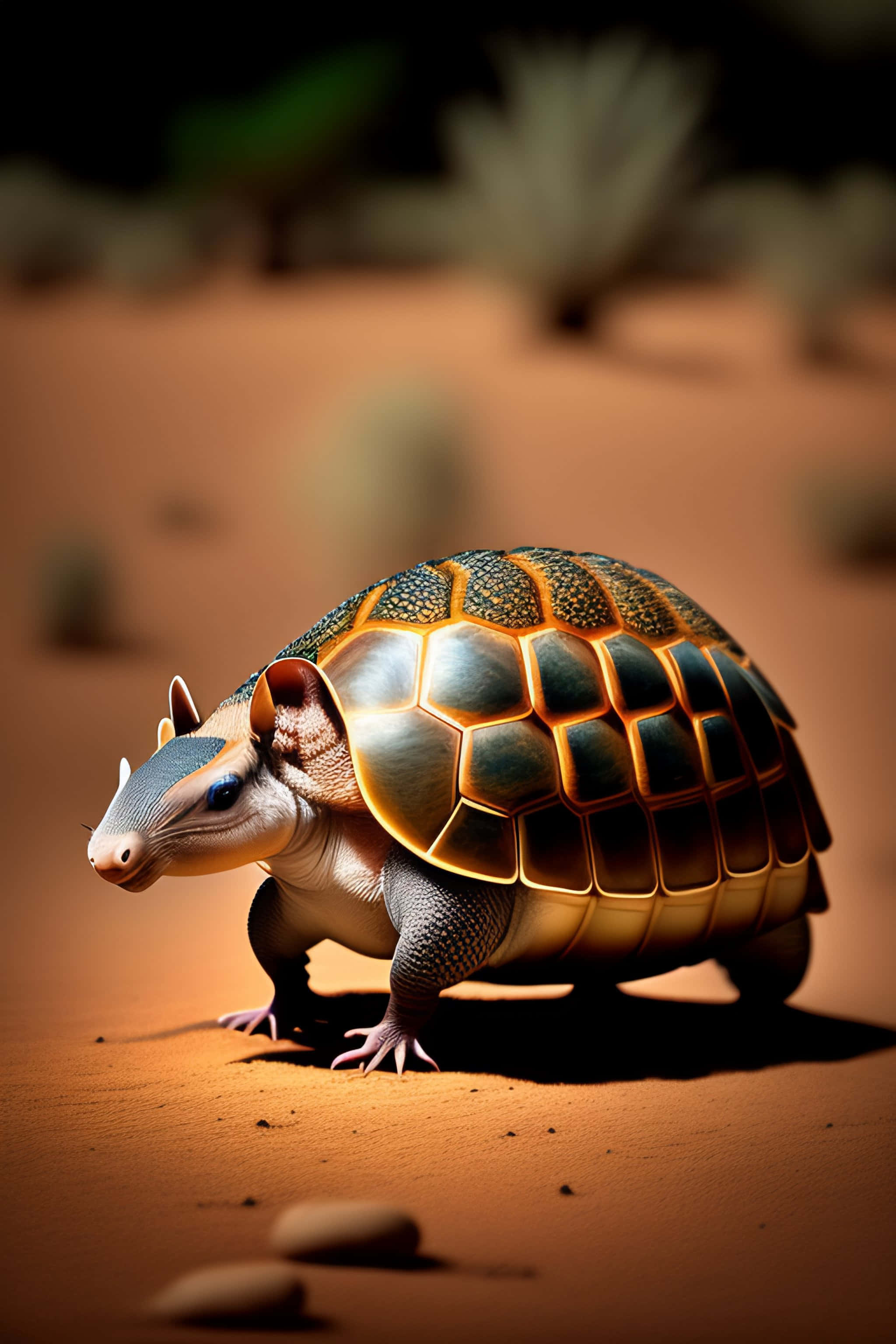 armadillo, turtle, segmented shell, 2K Phone Wallpaper