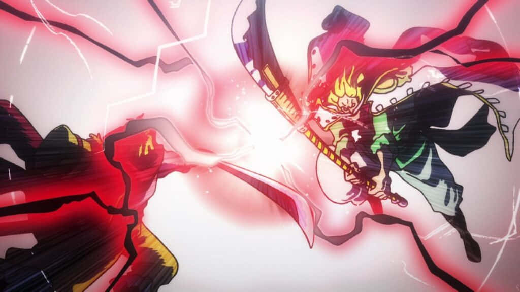 Armament Haki, anime warriors, red energy, SD Desktop Wallpaper