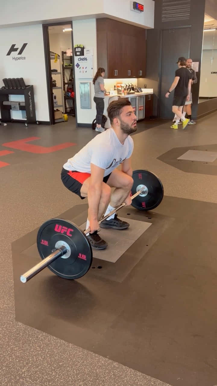 Arman Tsarukyan, weightlifting squat, barbell, HD Phone Wallpaper