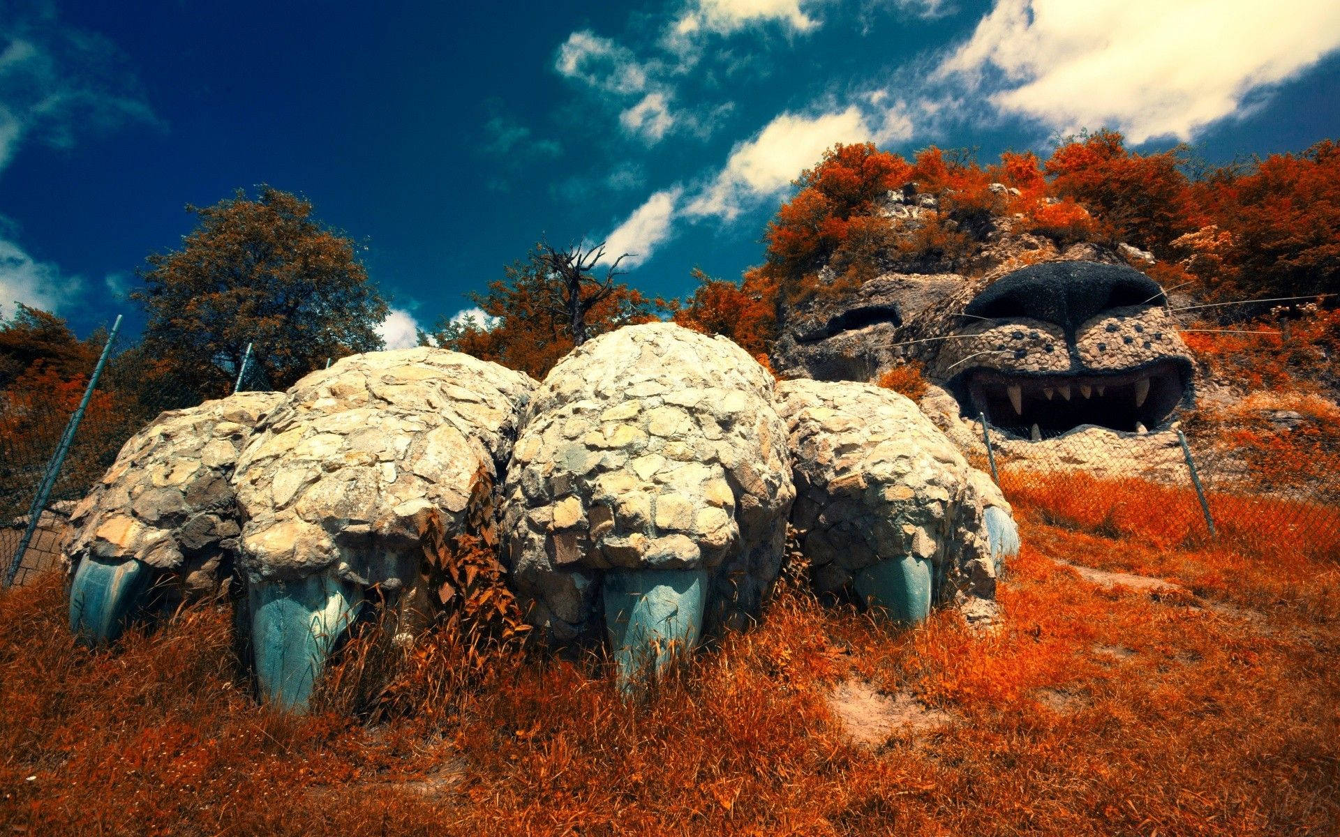 Armenia, lion, blue claws, Full HD Desktop Wallpaper