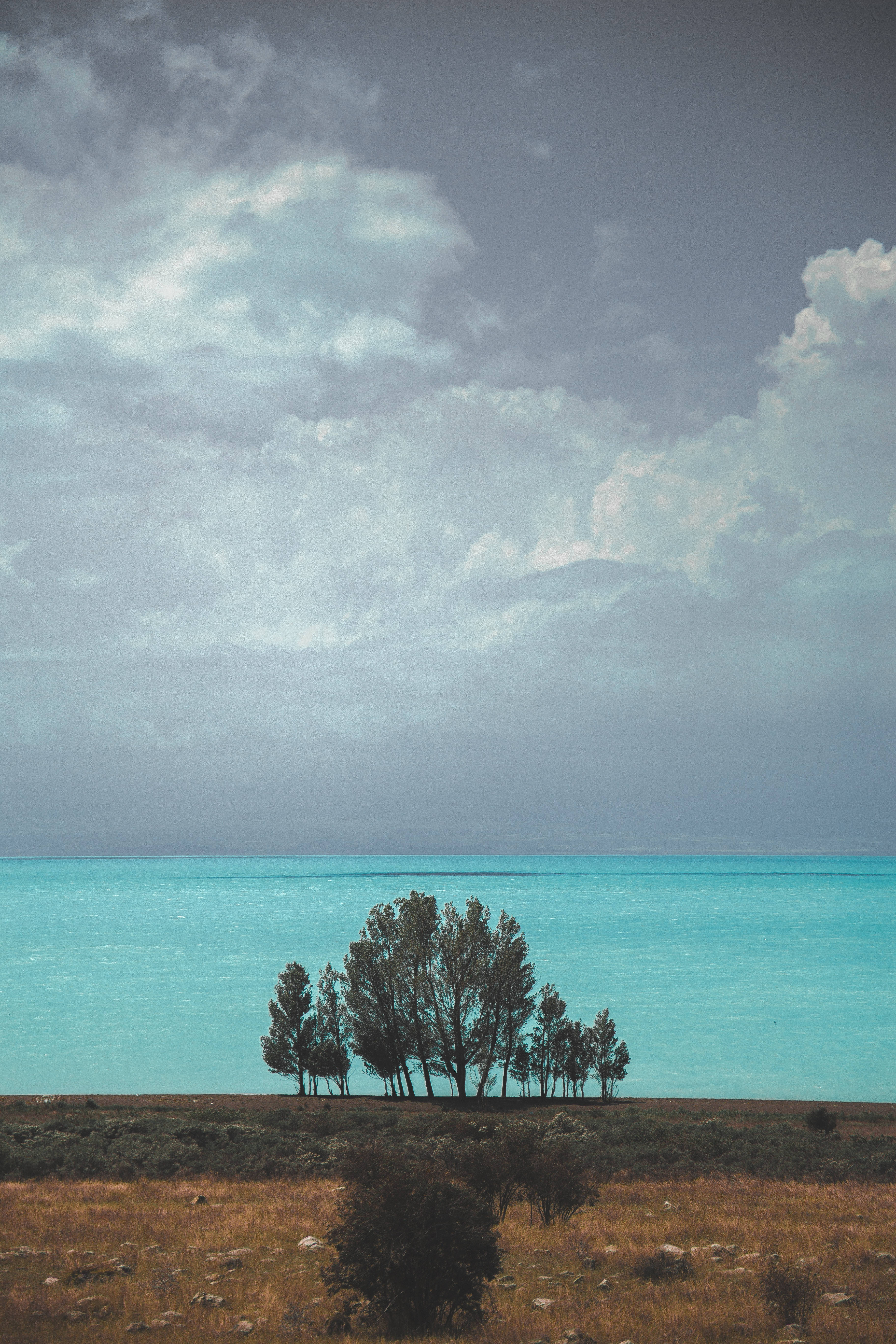 Armenia, sea horizon, turquoise lake, 5K Phone Wallpaper