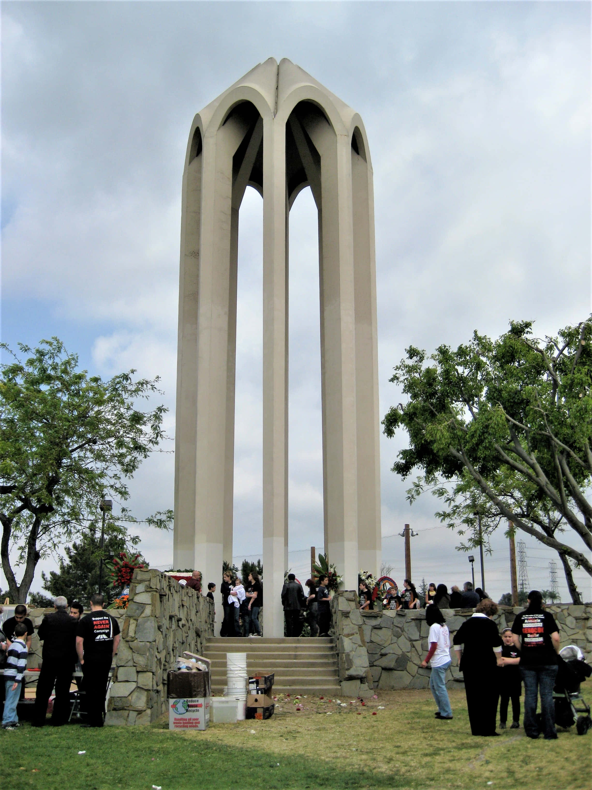 Armenian Genocide Memorial, monument, beige, 2K Phone Wallpaper