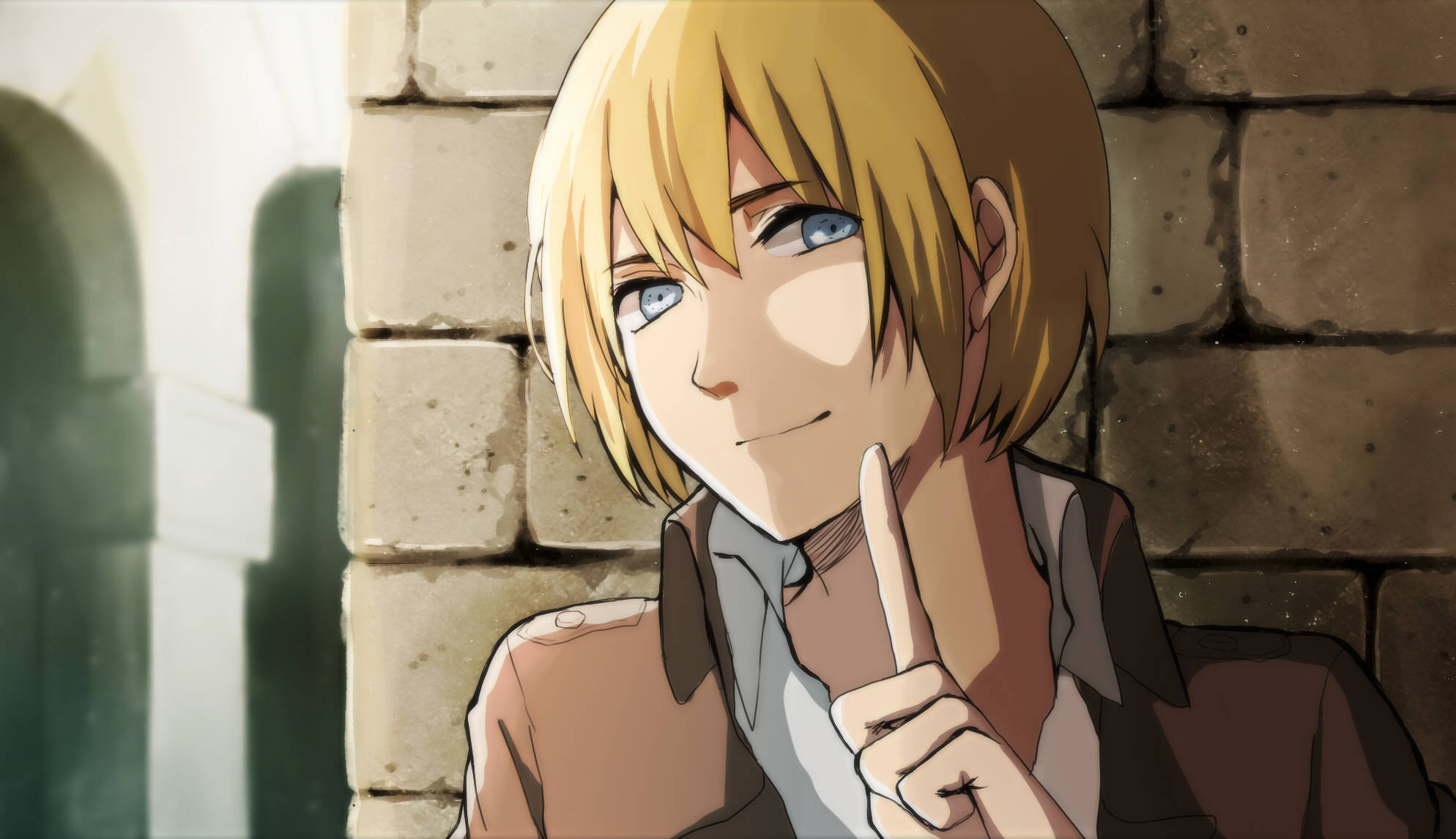 Armin Arlert, blonde, blue eyes, Full HD Desktop Wallpaper