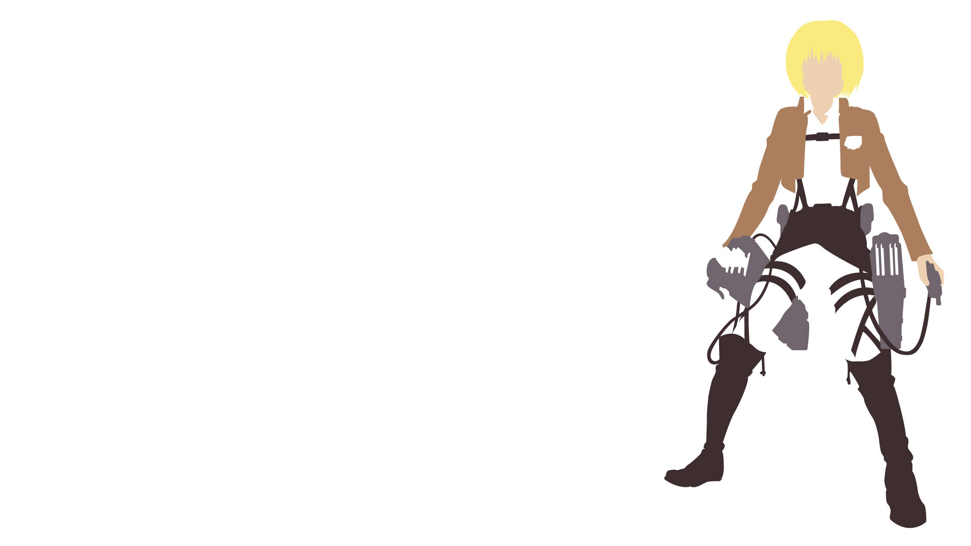 Armin Arlert, blonde hair, brown jacket, Full HD Desktop Wallpaper