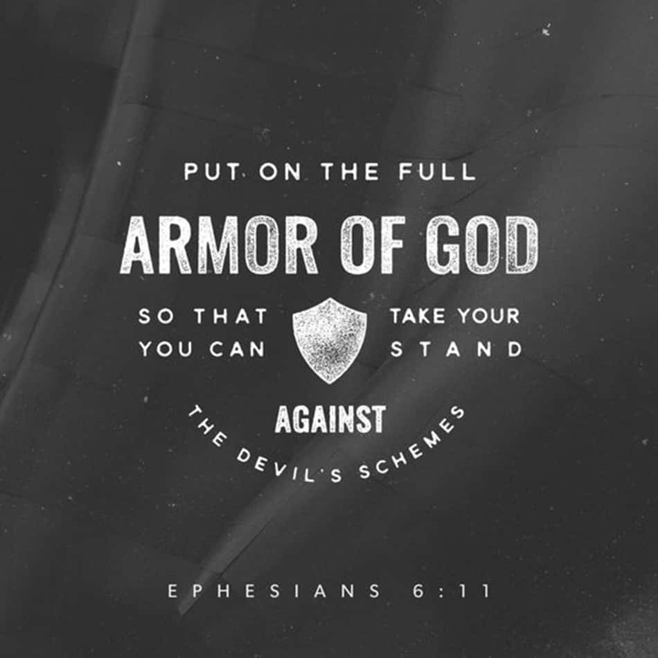 Ephesians 6:11, Armor of God, shield icon, SD Desktop Wallpaper