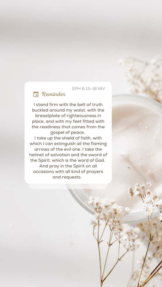 Armor Of God, white candle, baby's breath flowers, SD Phone Wallpaper