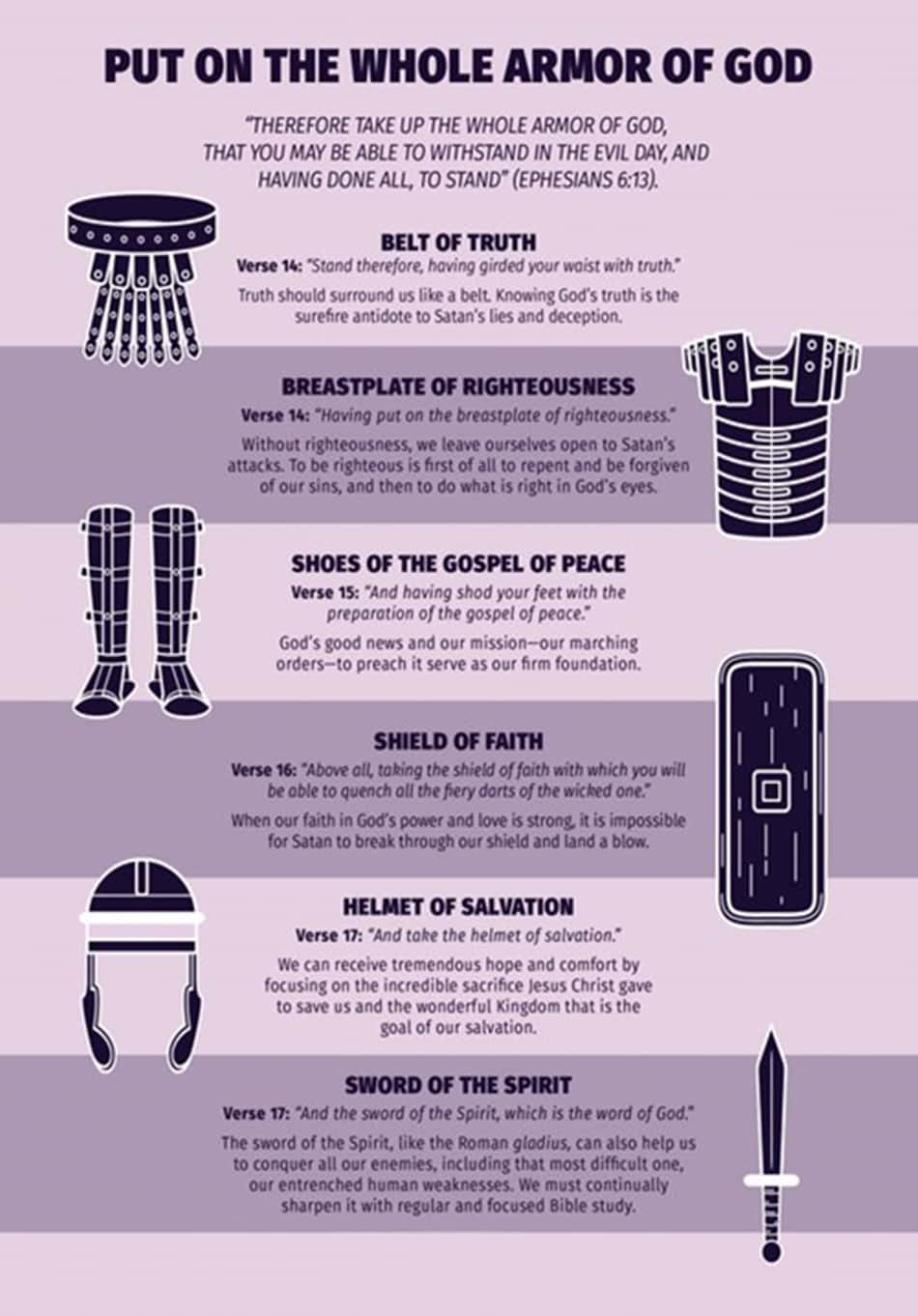 Armor Of God, purple background, belt, HD Phone Wallpaper