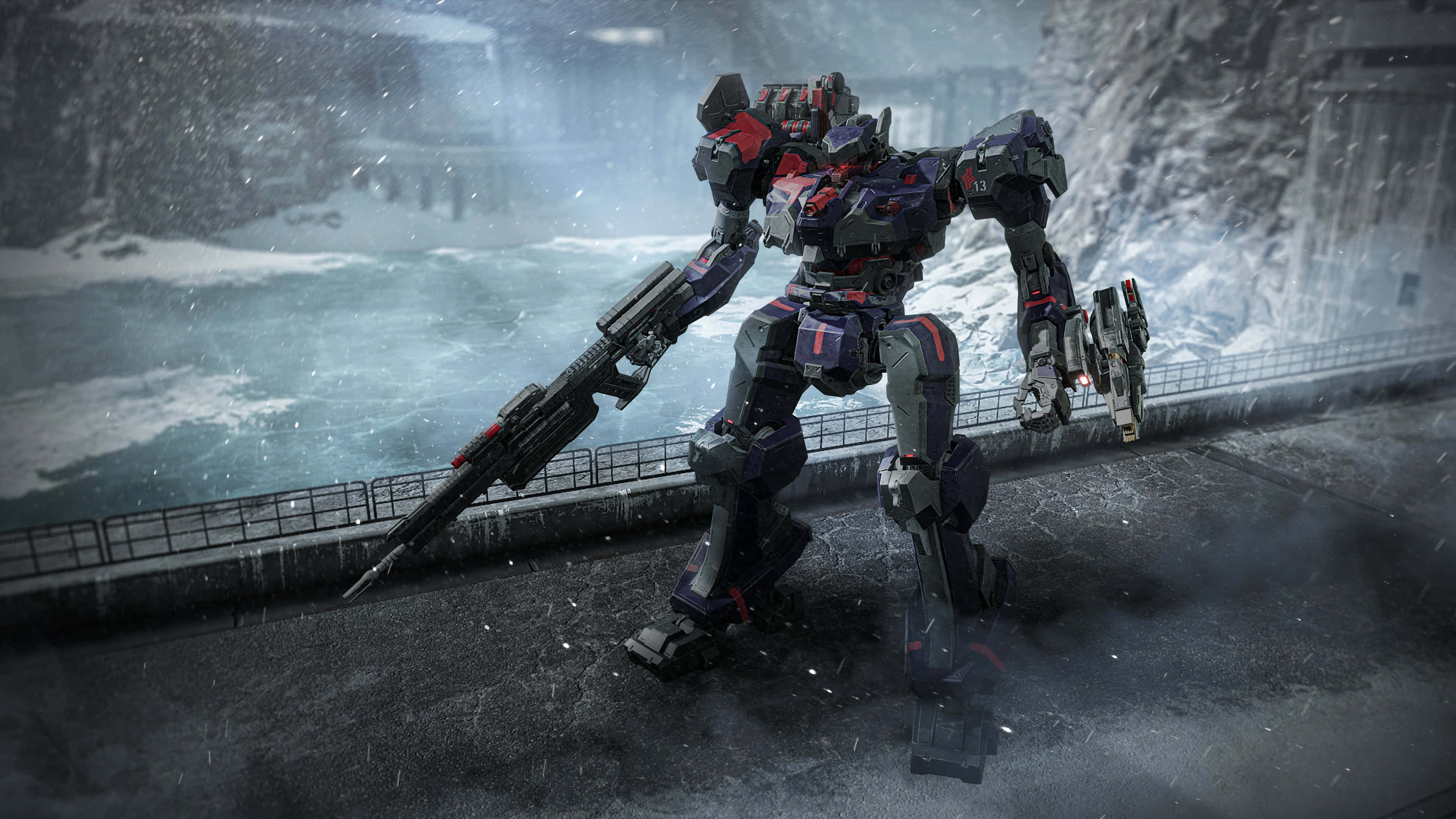 Armored Core 6, mech, dark purple, 4K Desktop Wallpaper