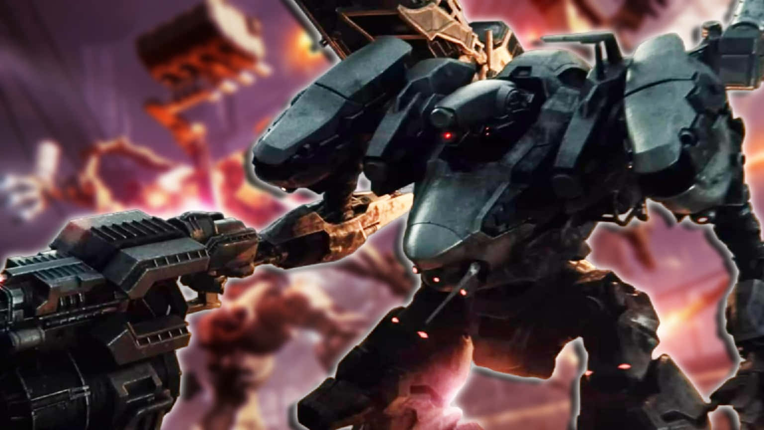 Armored Core, mech, black, HD Desktop Wallpaper