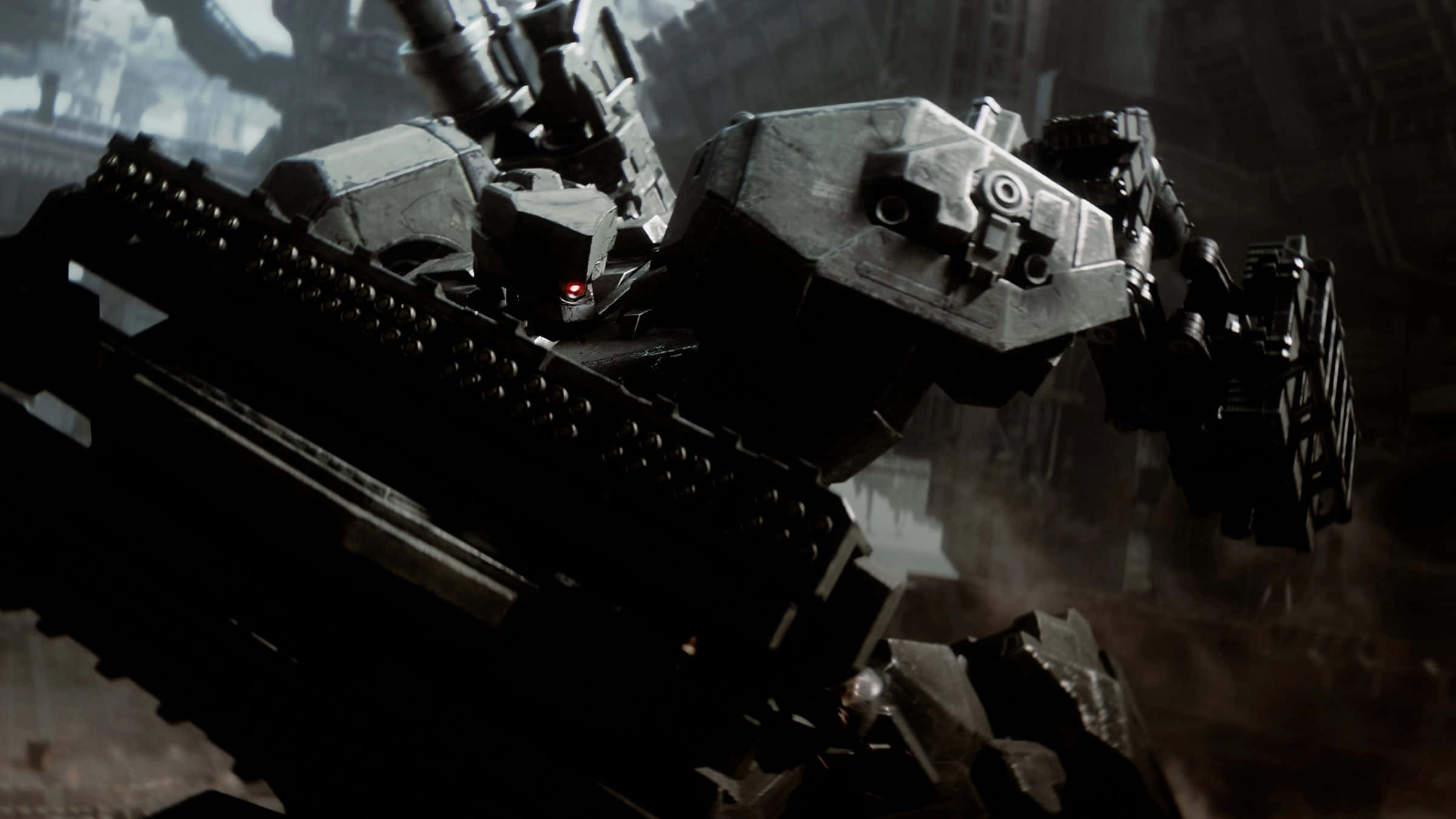 Armored Core 6, mech warrior, dark gray, Full HD Desktop Wallpaper