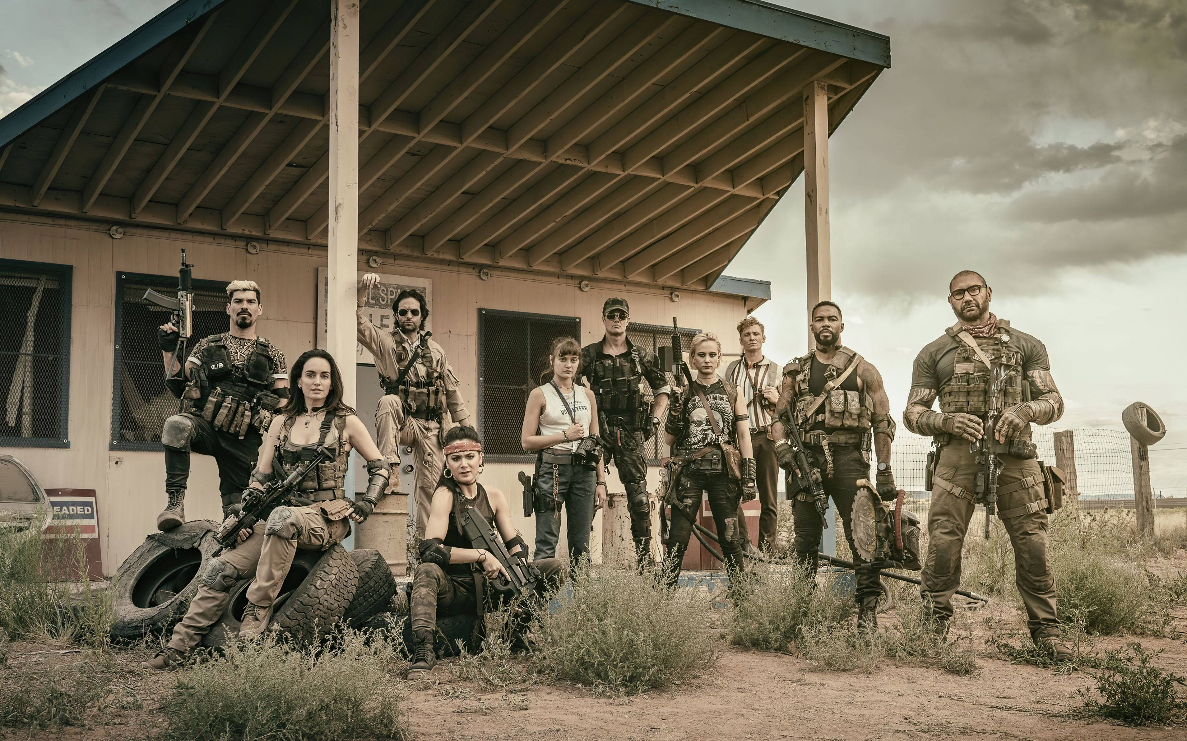 Army of the Dead, mercenaries, tactical gear, 4K Desktop Wallpaper