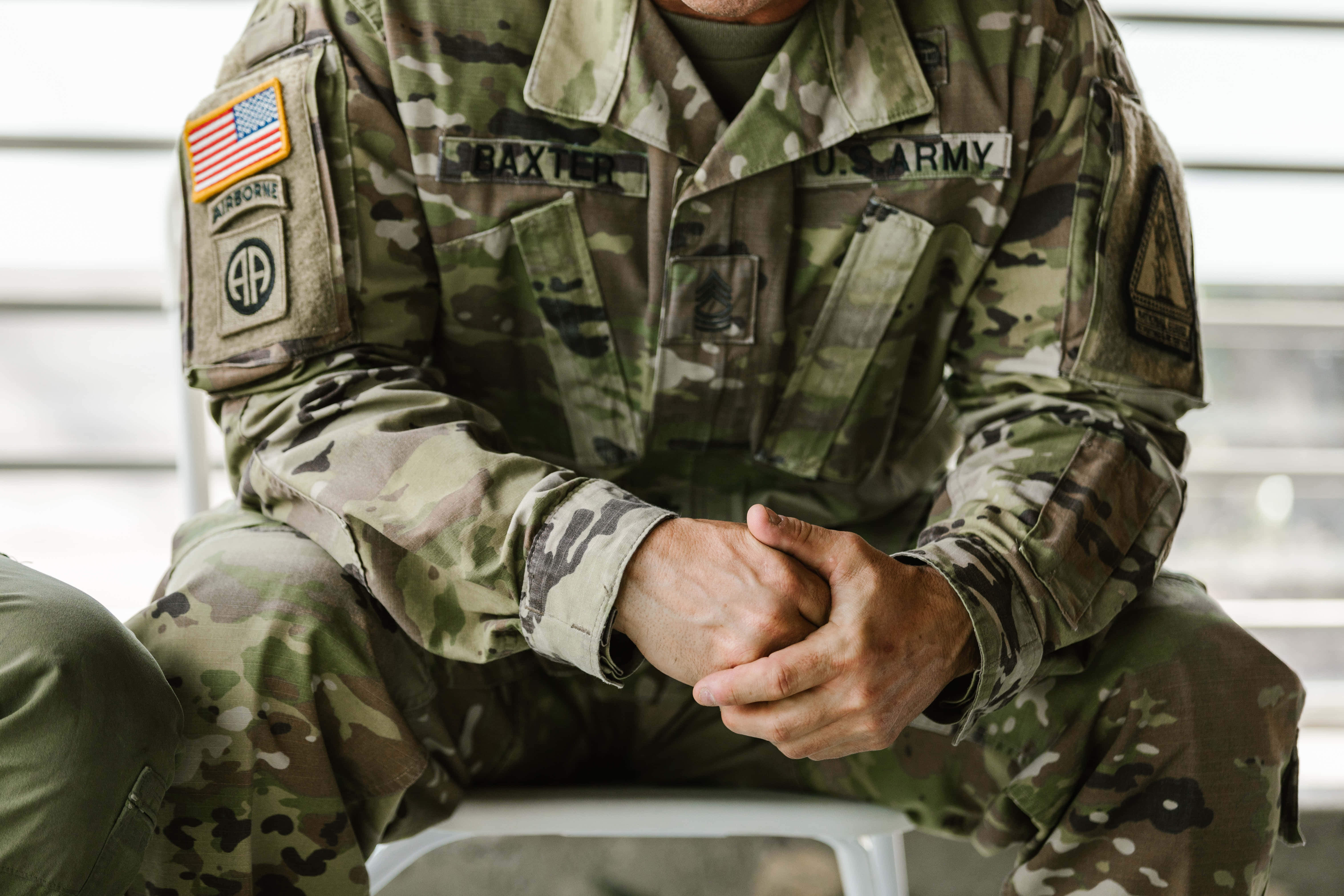 U.S. Army, camouflage uniform, name tag, 5K Desktop Wallpaper