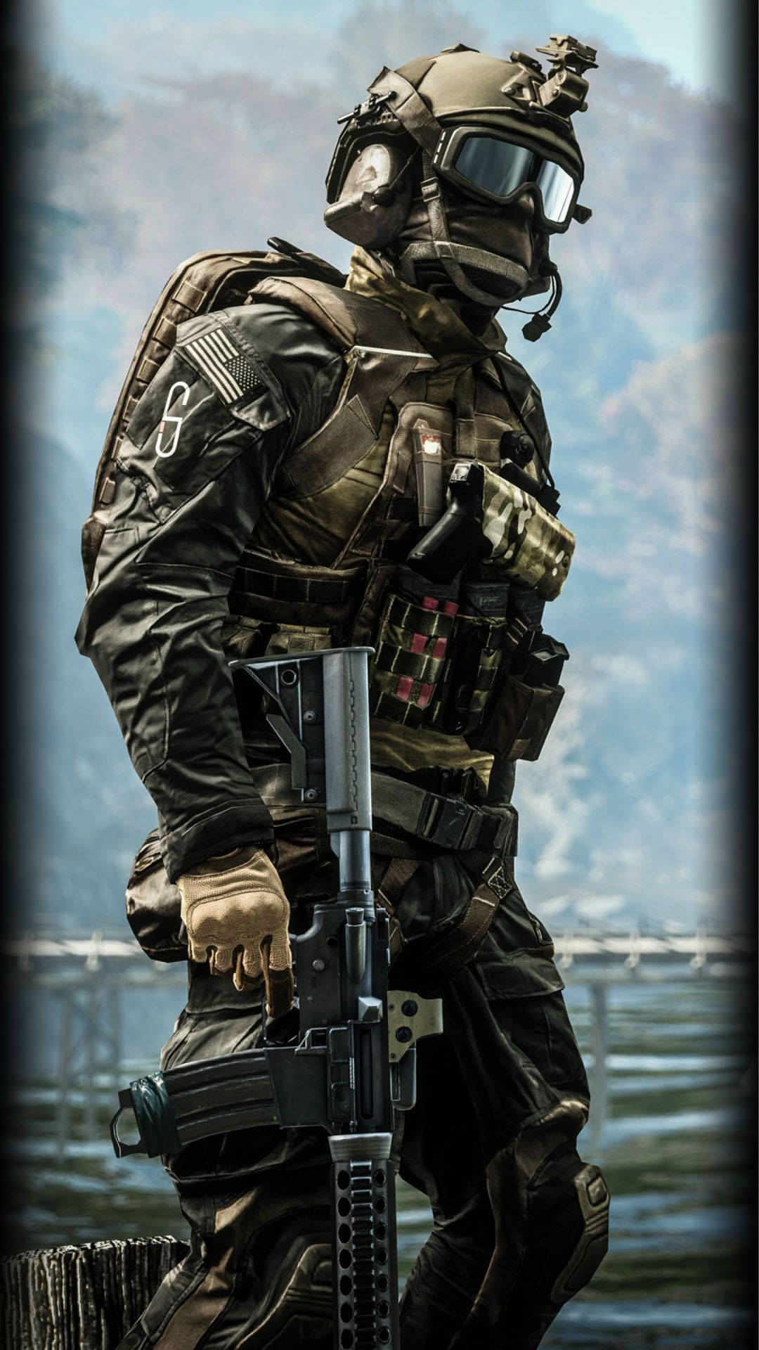 para commandos, tactical gear, rifle, Full HD Phone Wallpaper