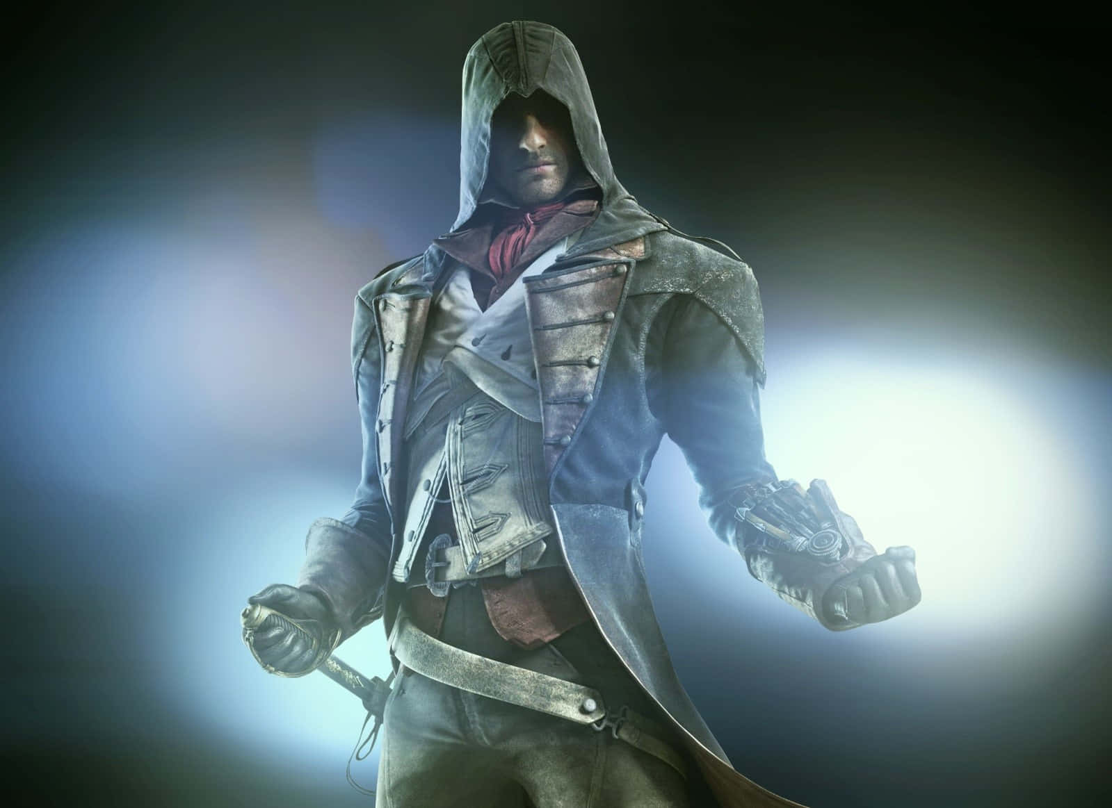 Arno Dorian, hooded assassin, detailed coat, HD Desktop Wallpaper