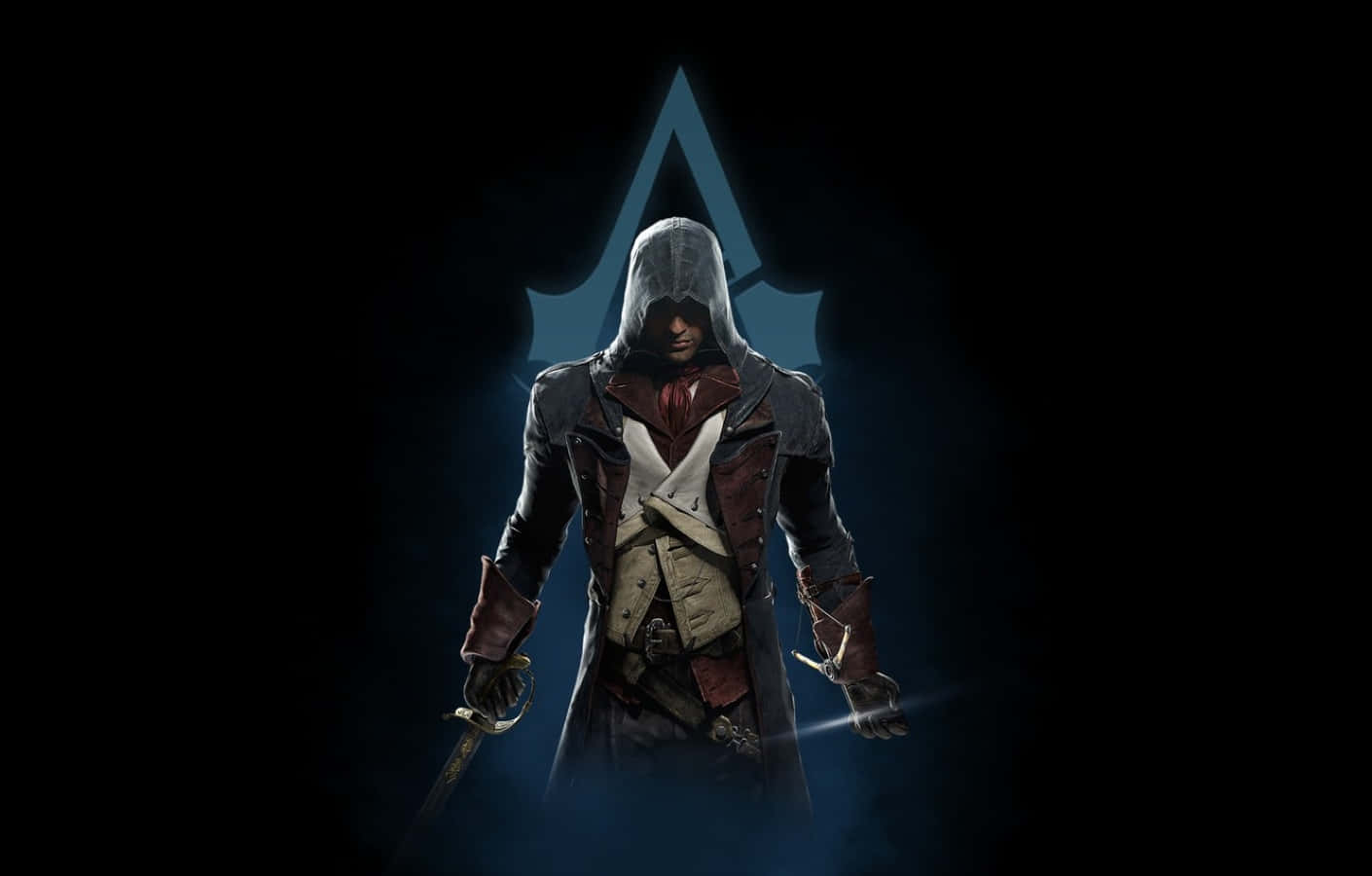Arno Dorian, hooded assassin, swords, HD Desktop Wallpaper