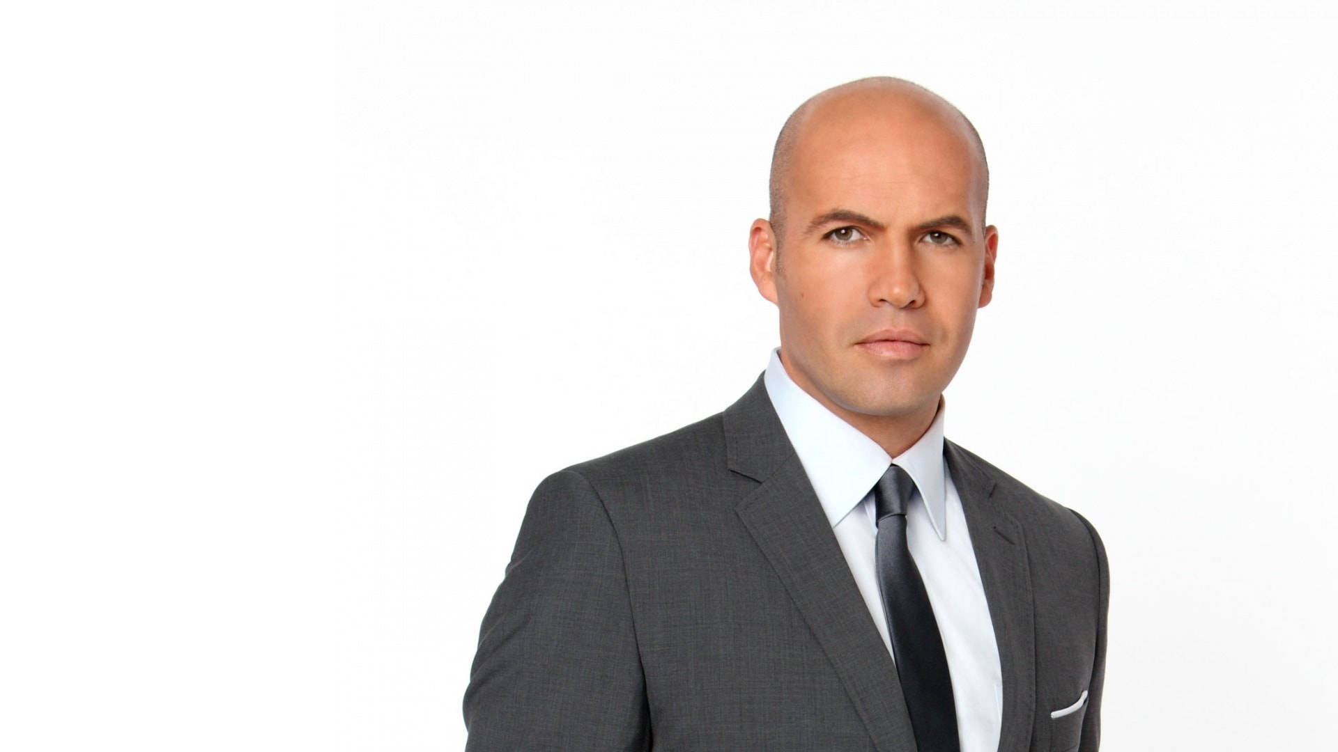 Arnold Vosloo, gray suit, tie, Full HD Desktop Wallpaper