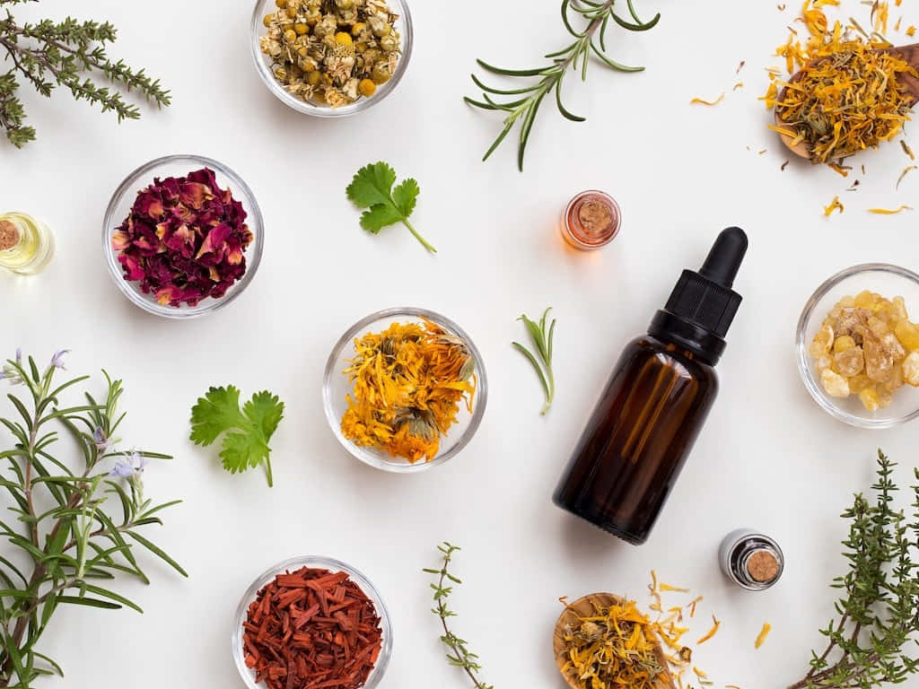 Aromatherapy, dried herbs, spices, SD Desktop Wallpaper