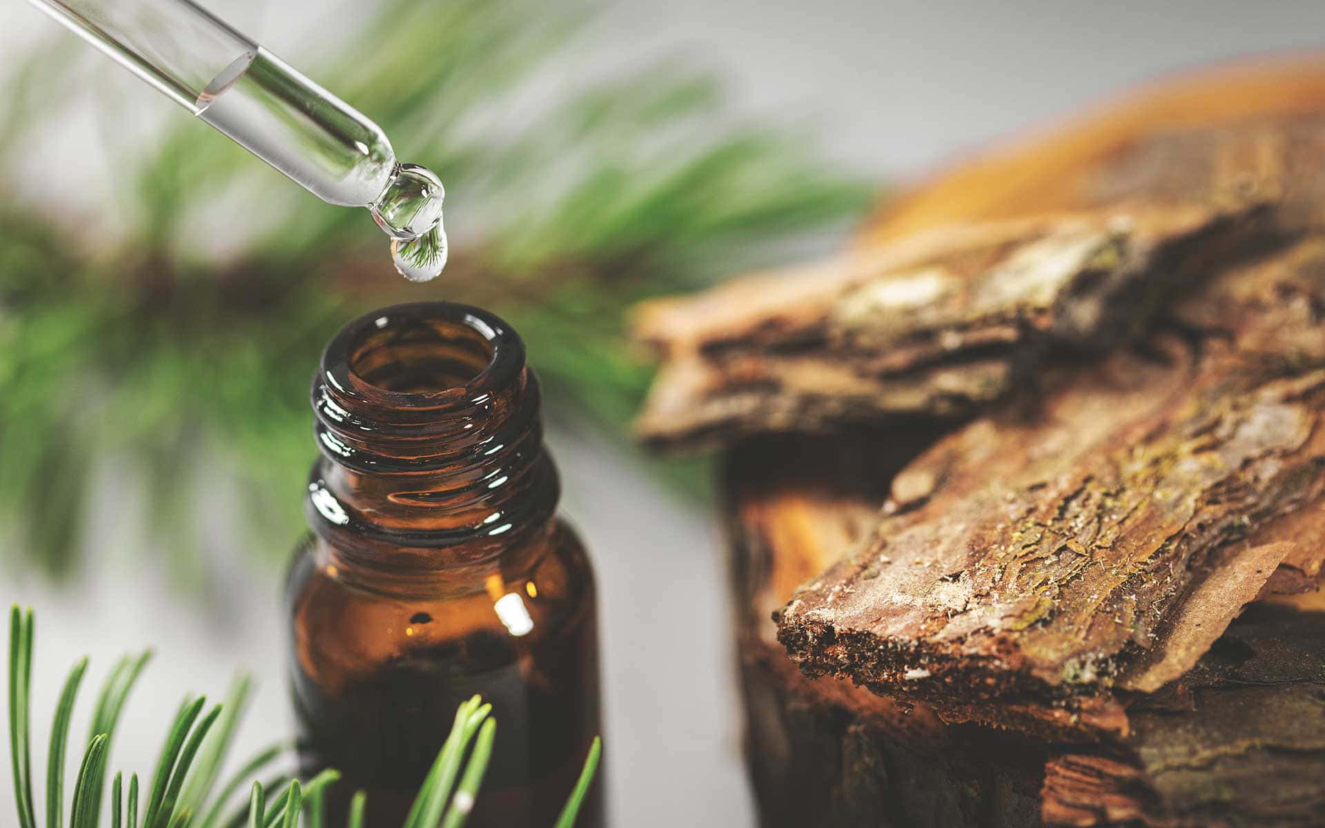 Aromatherapy, amber essential oil bottle, glass pipette, Full HD Desktop Wallpaper