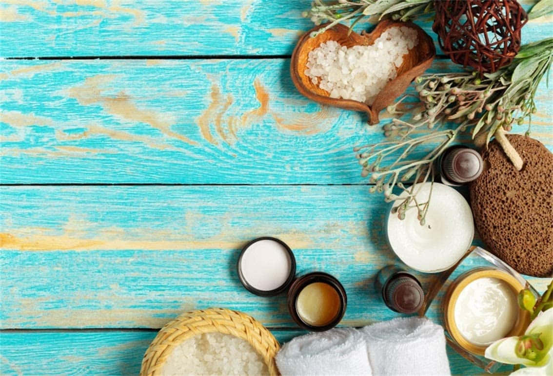 essential oil, spa essentials, salt, SD Desktop Wallpaper