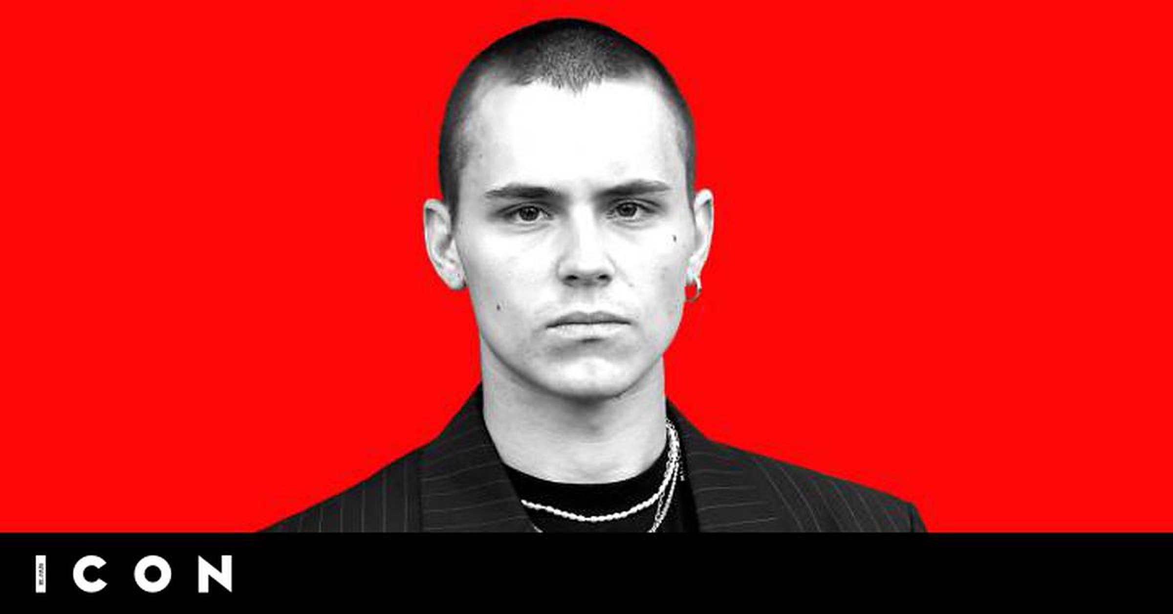 Aron Piper, shaved head, earring, Full HD Desktop Wallpaper
