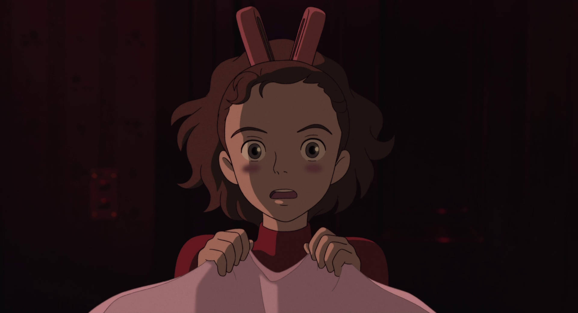 Arrietty, bunny ears, pink shirt, Full HD Desktop Wallpaper