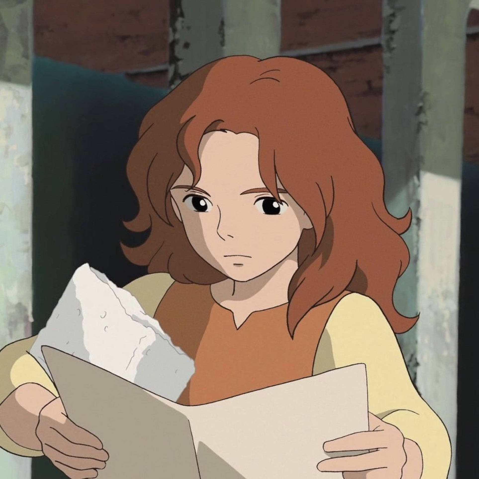 Arrietty, wavy brown hair, book, Full HD Desktop Wallpaper